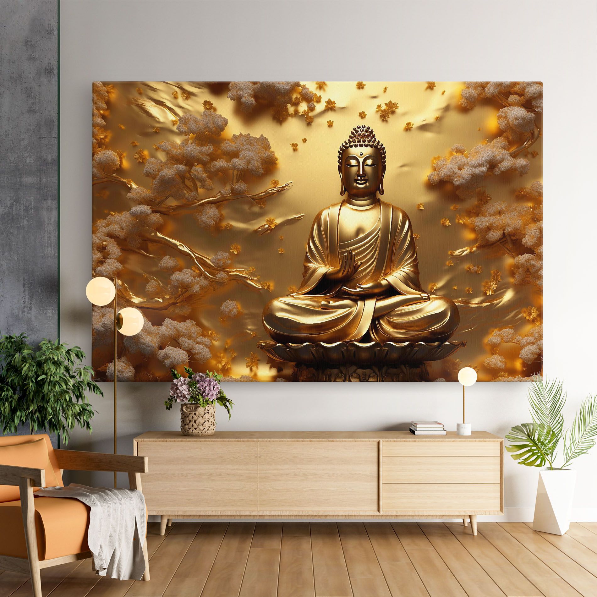 Strong Gold Buddha mockup 9