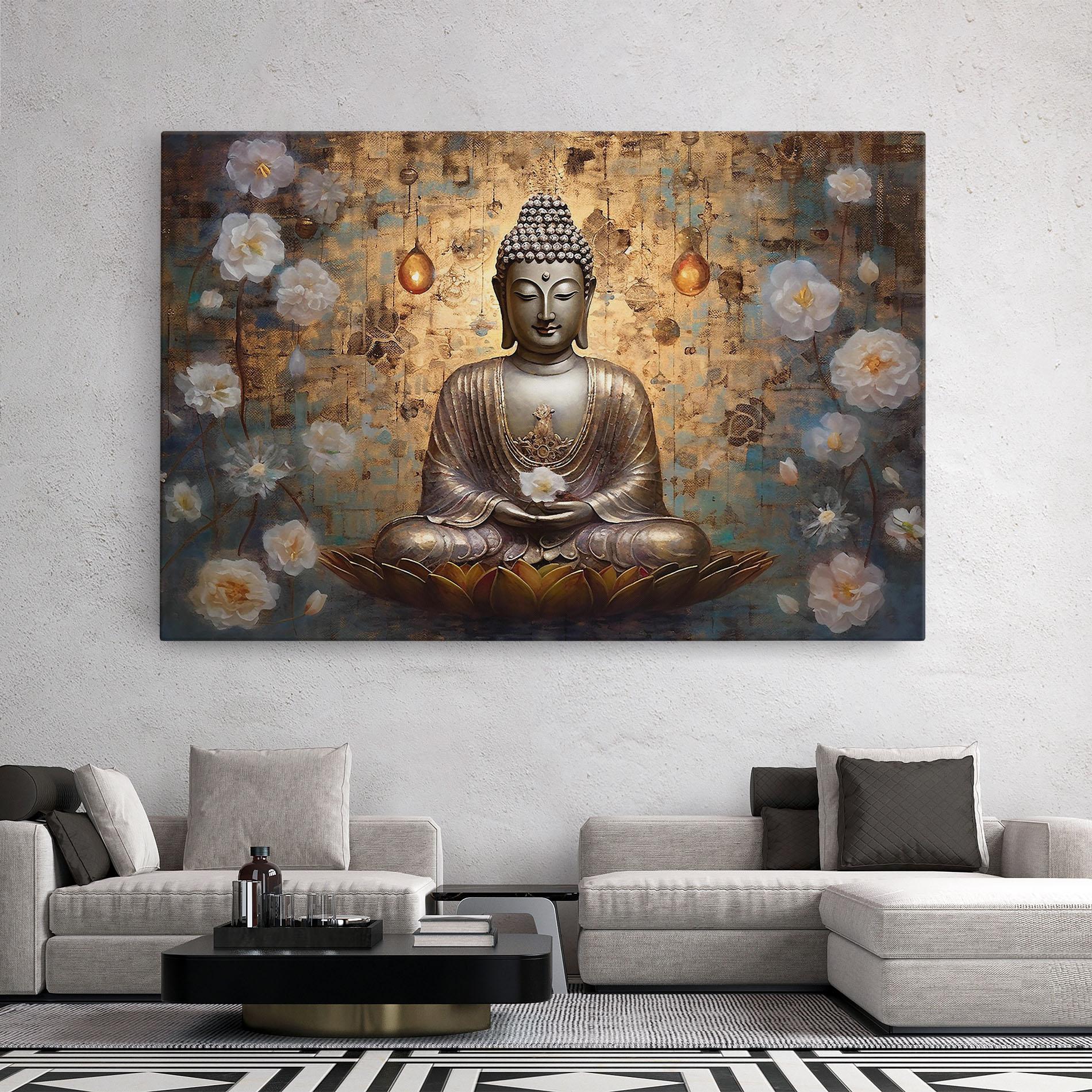 Vászonkép Buddha Meditation Art mockup 2