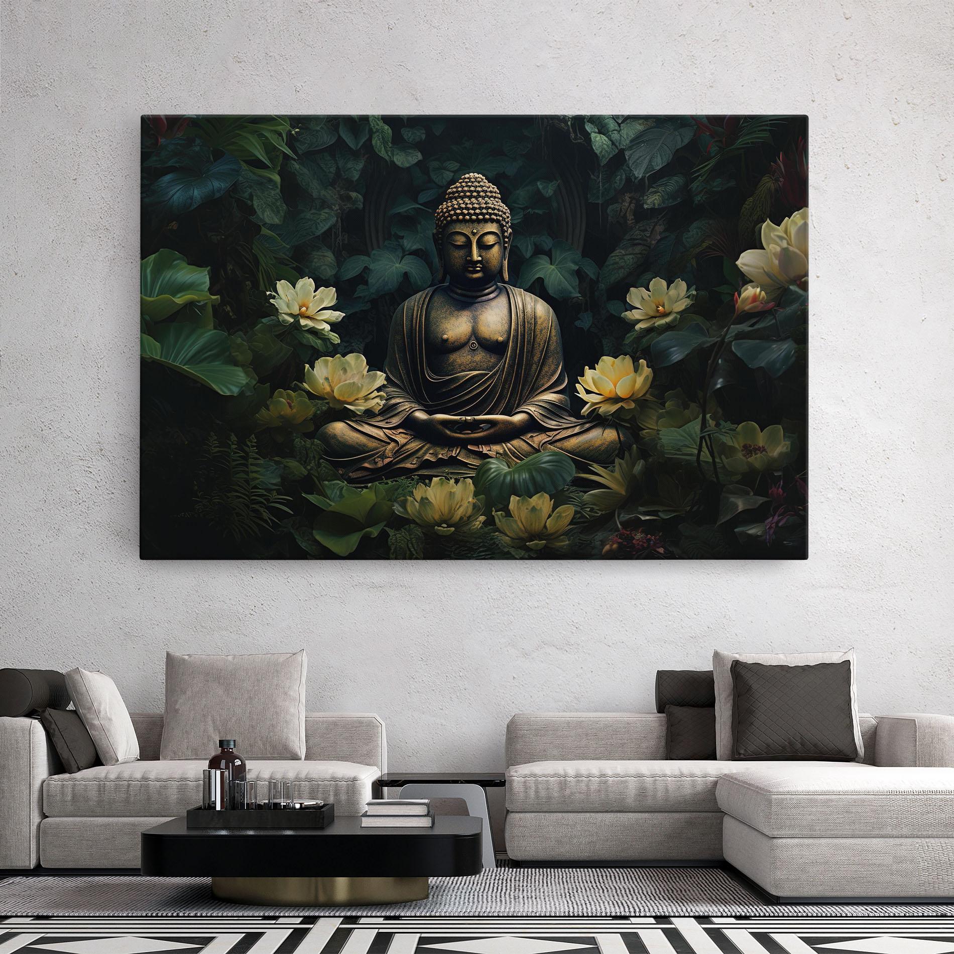Vászonkép Calm Buddha Art mockup 2