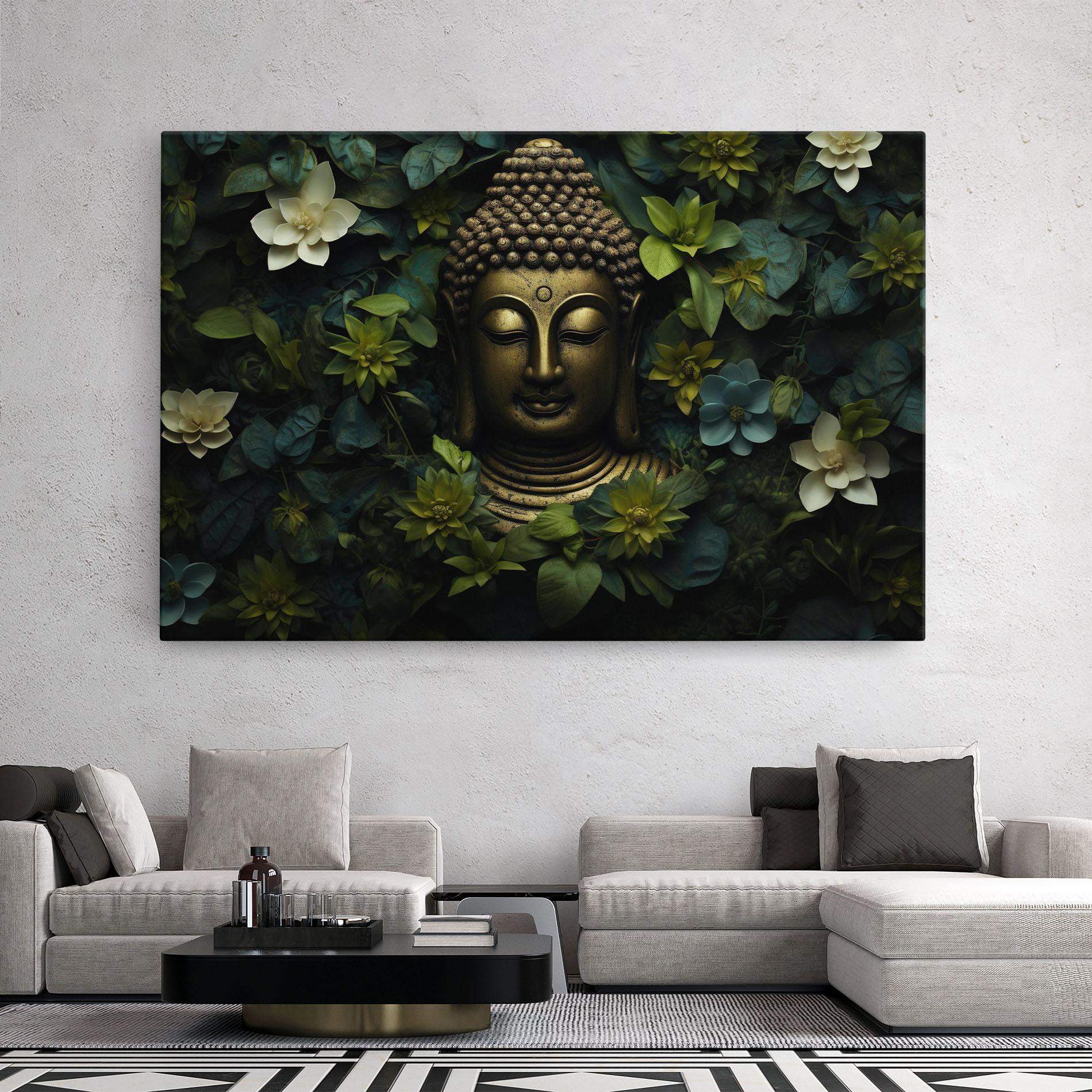 Vászonkép Lotus Flower Buddha mockup 2
