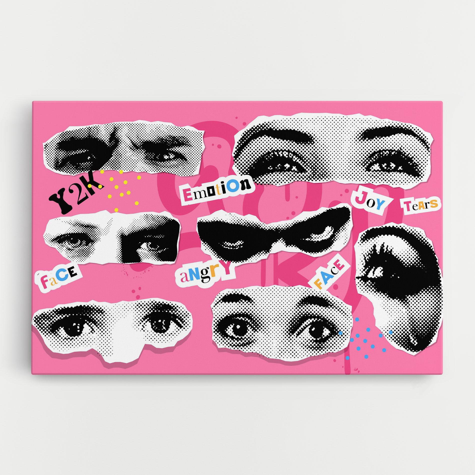 Vászonkép Eye Type mockup 0