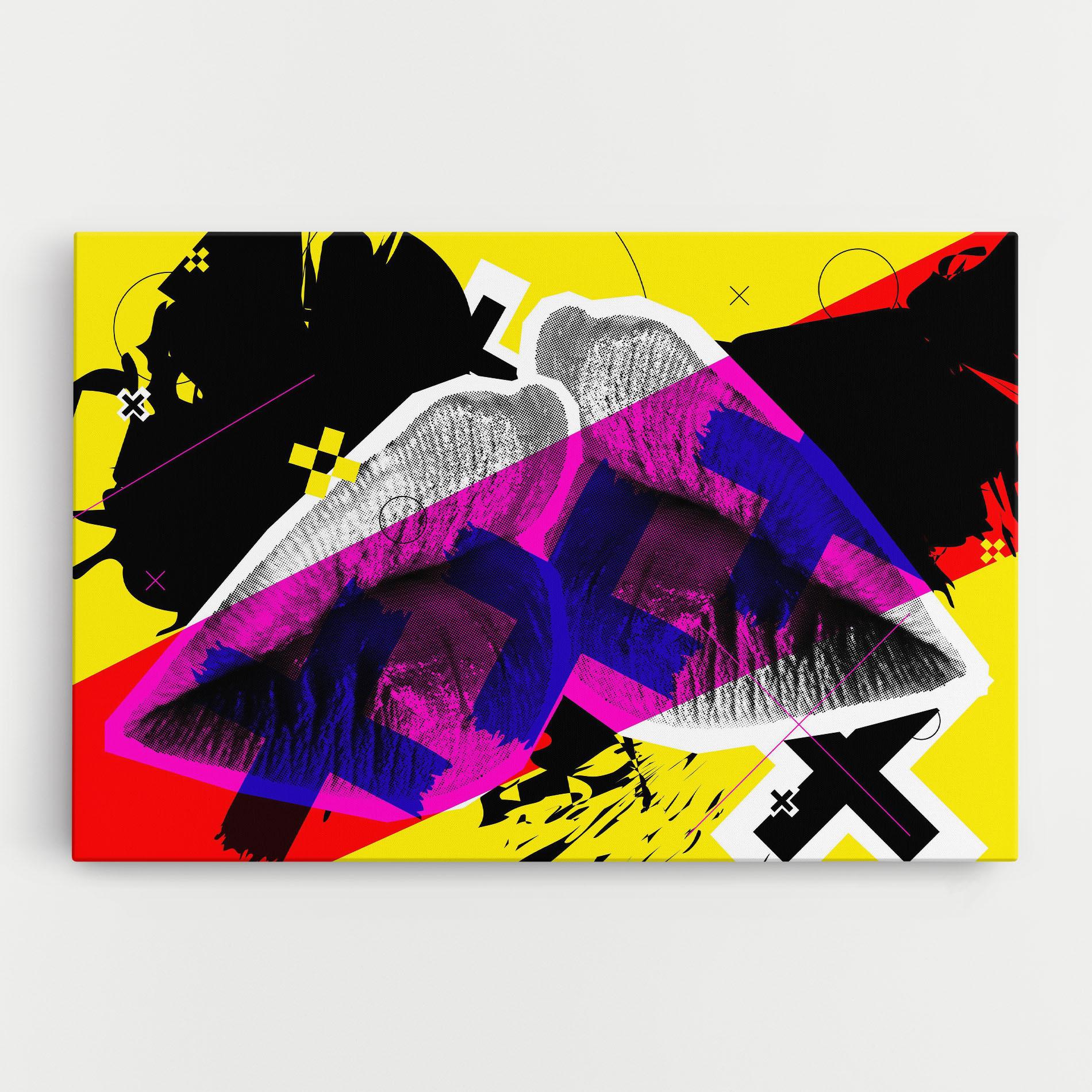 Vászonkép Lips Purple Light mockup 0