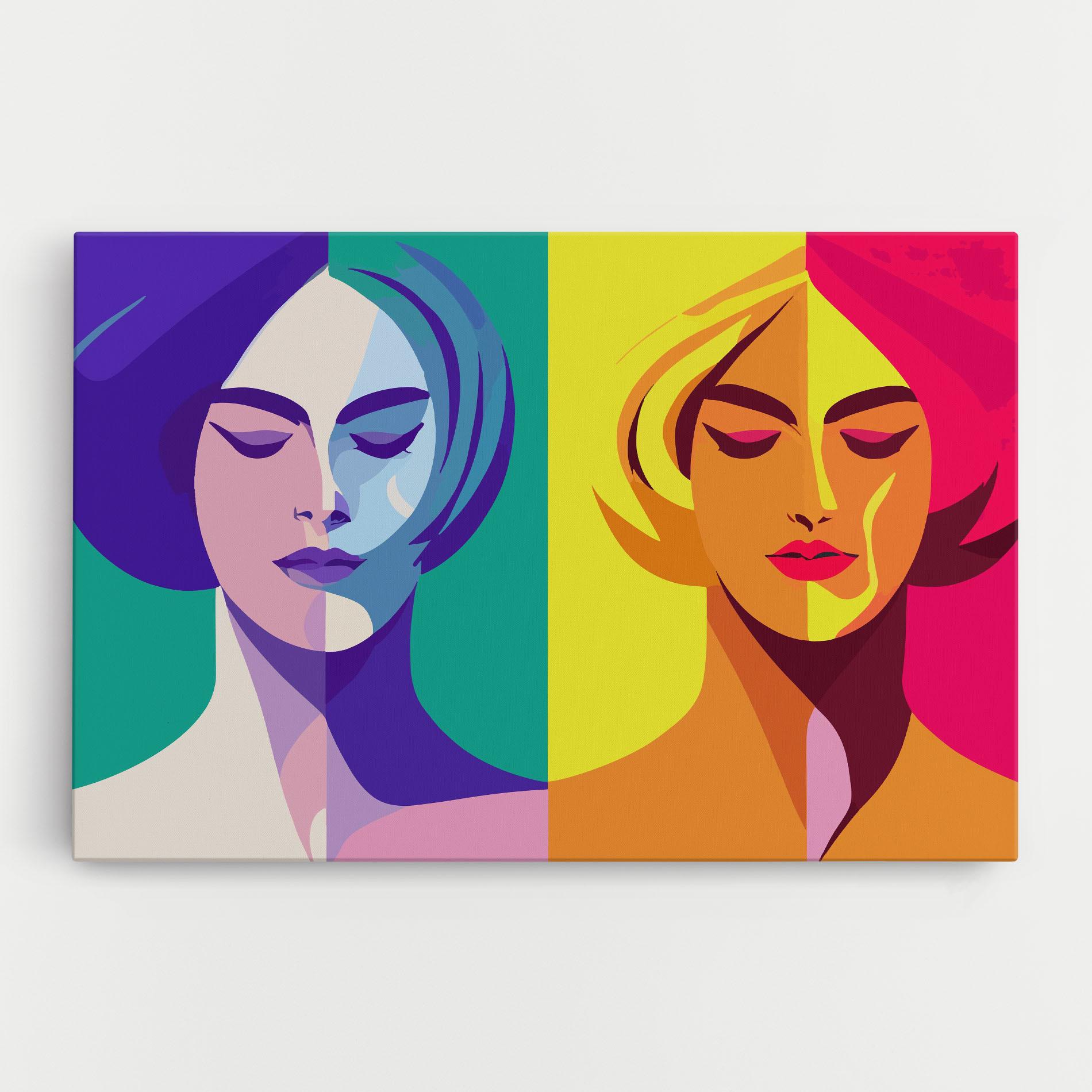 Vászonkép Winter Summer Girl mockup 0