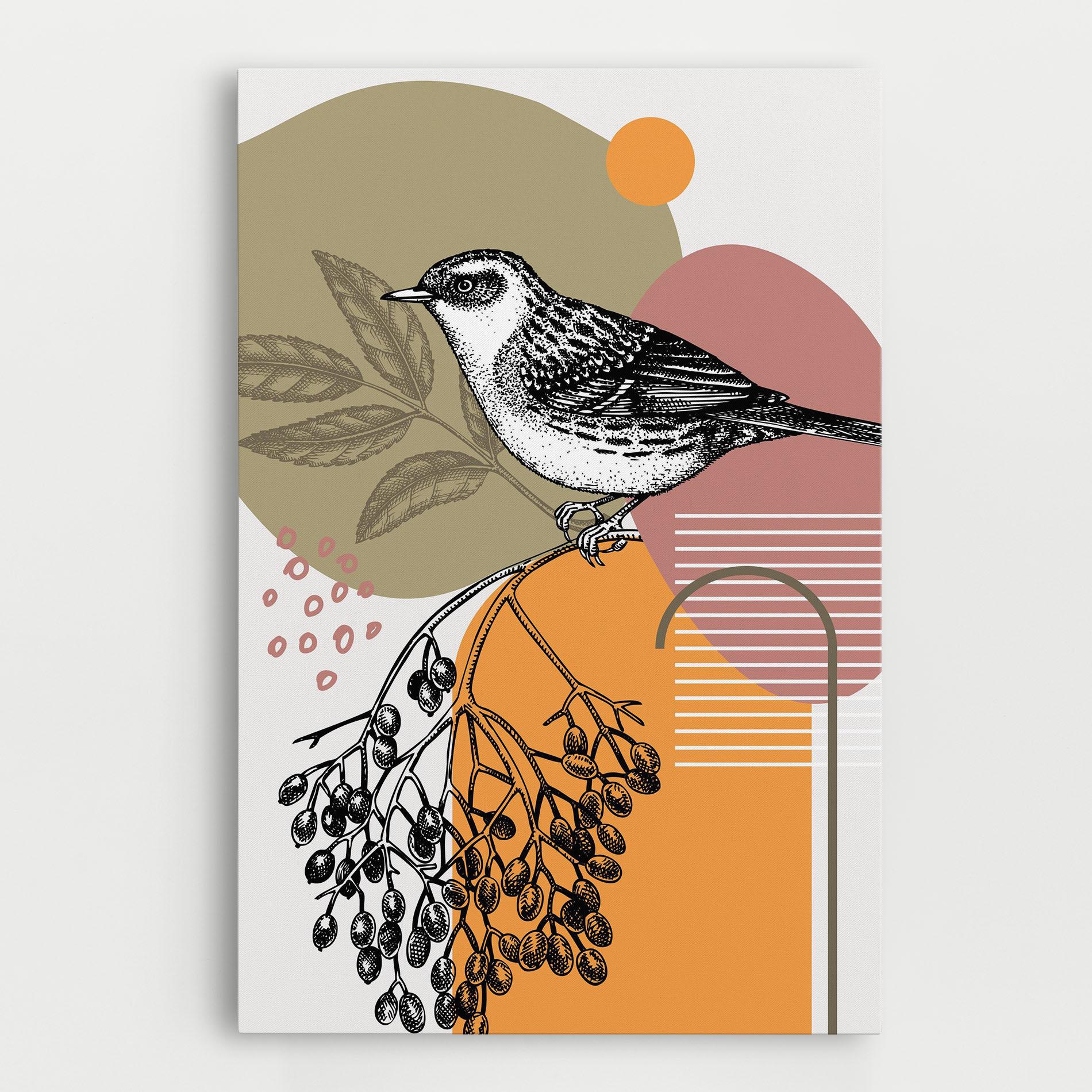 Vászonkép Bird Collage mockup 0