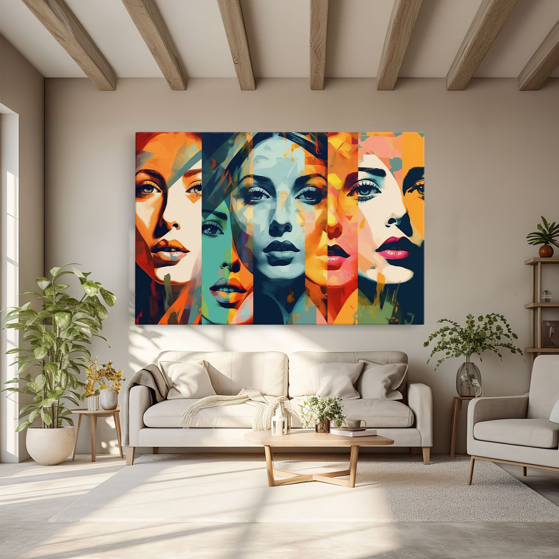 Abstract Face Collage mockup 6