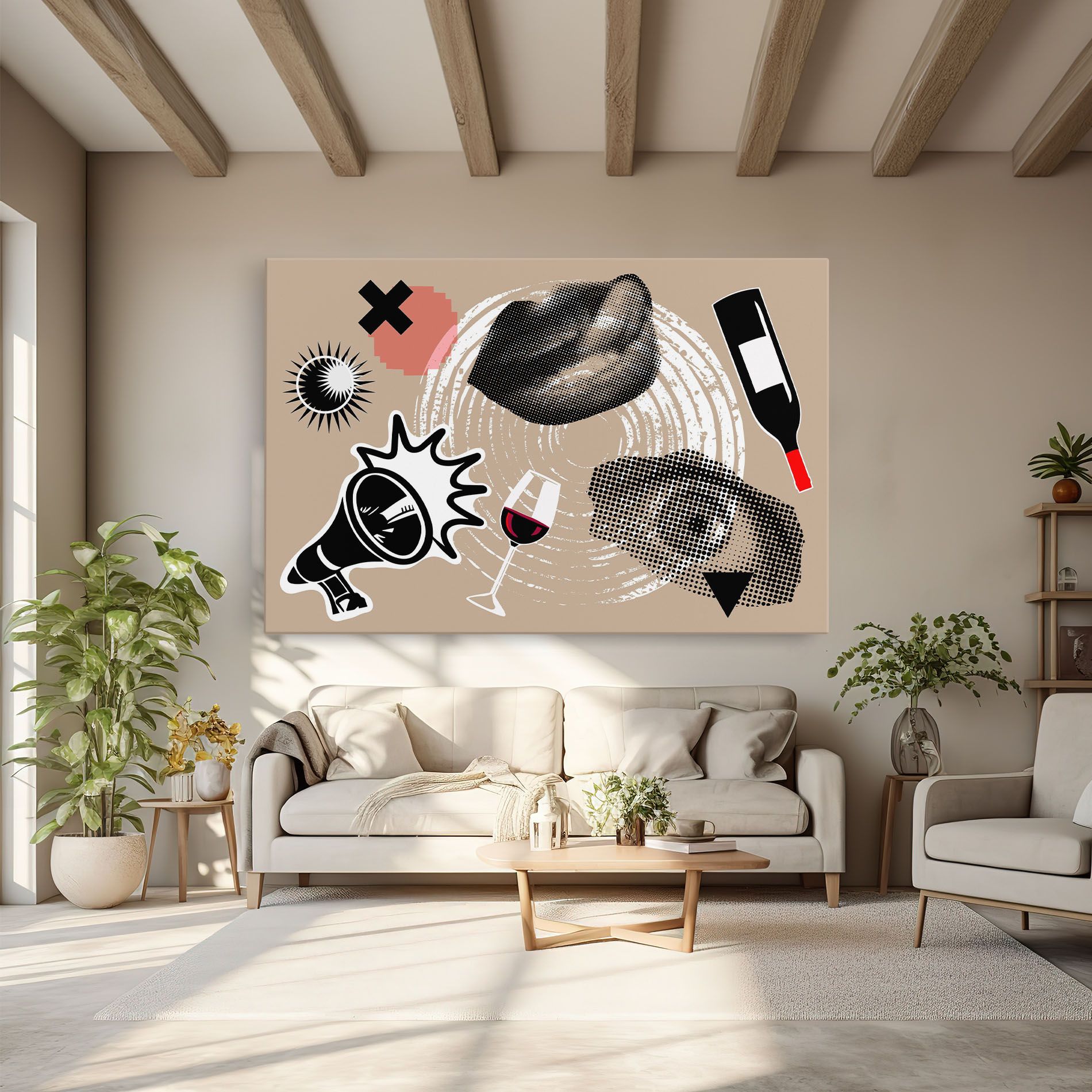 Lips Mouth Collage mockup 6