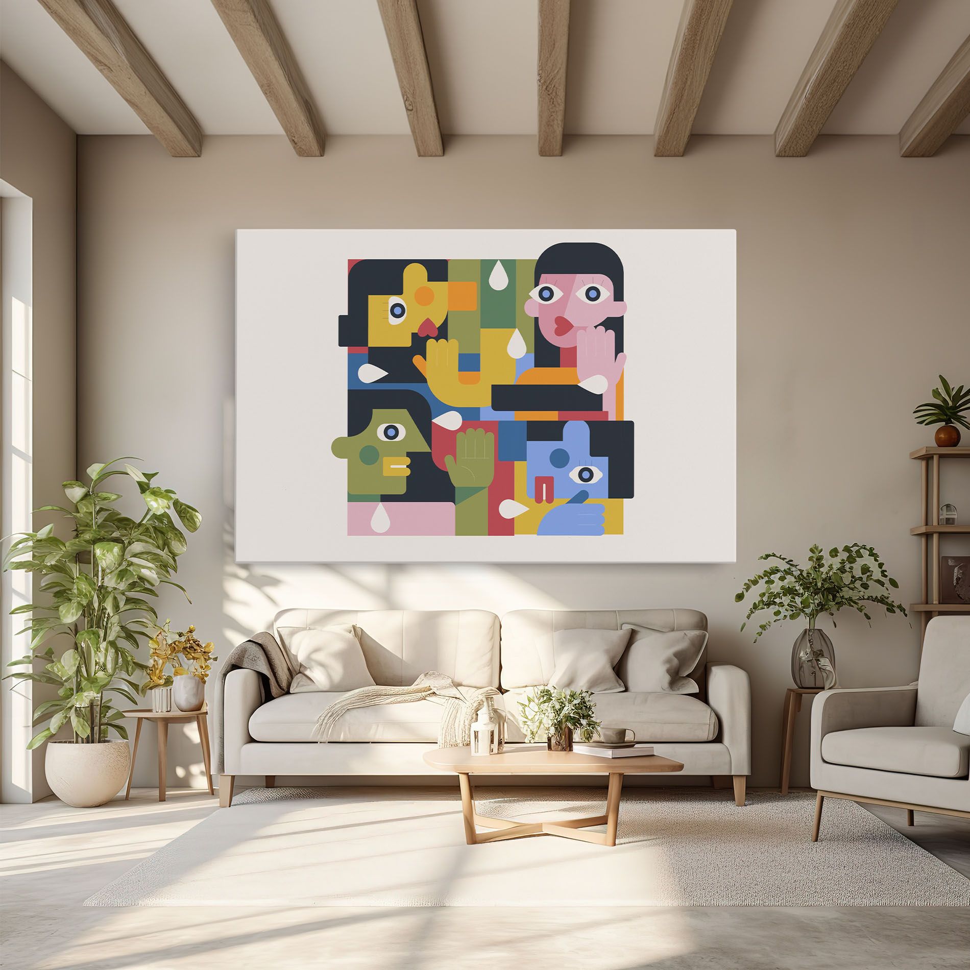 Minimal People Collage mockup 6