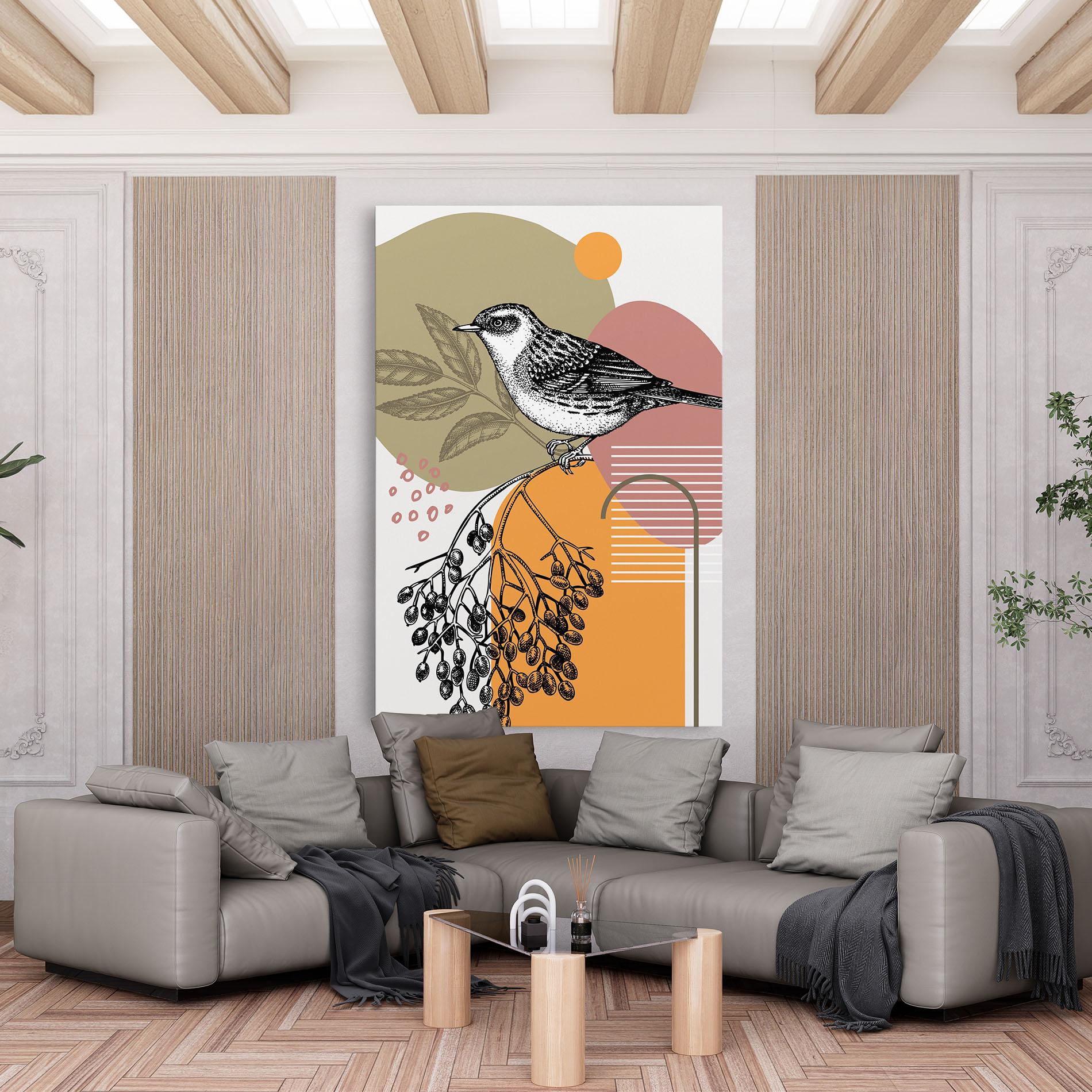 Vászonkép Bird Collage mockup 6