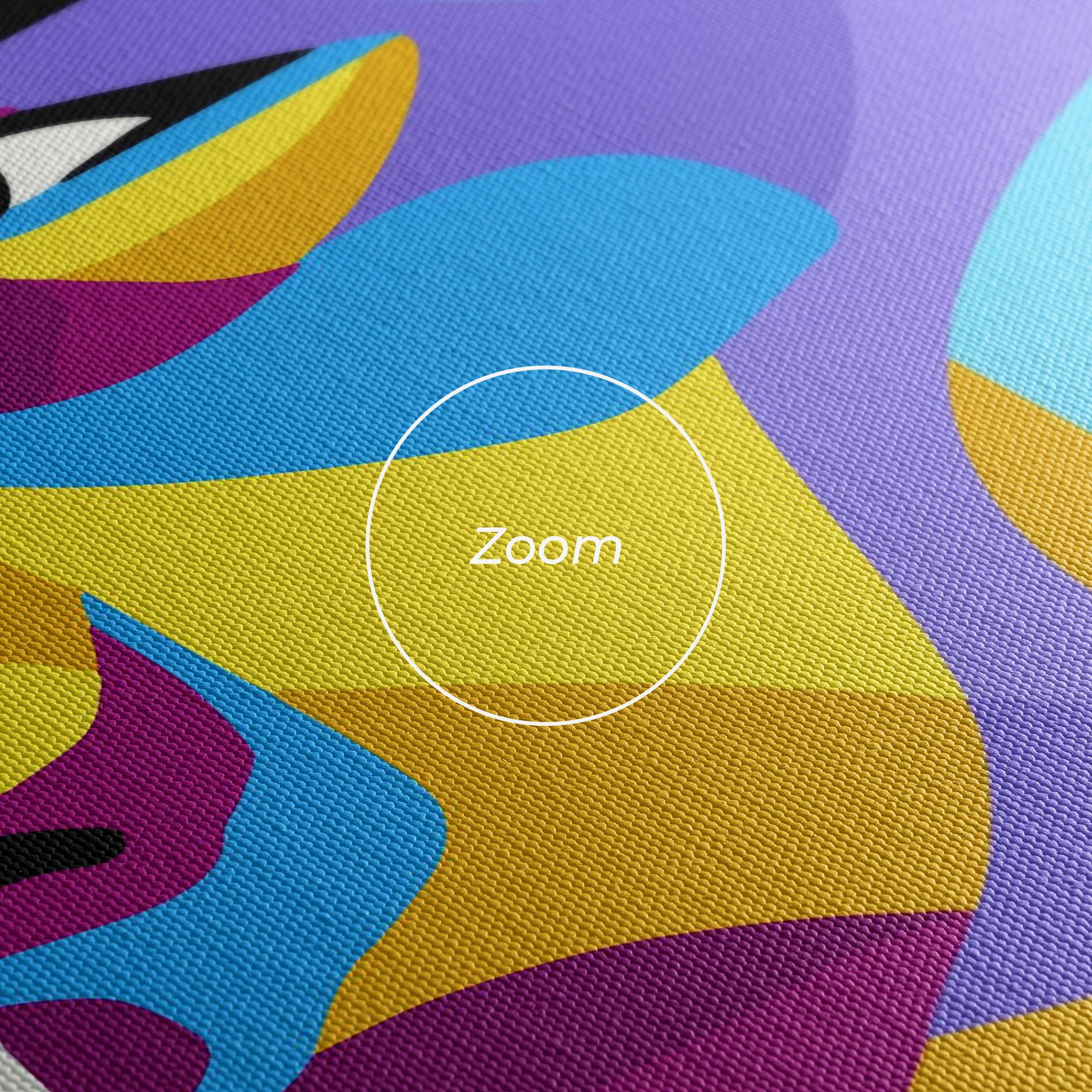 Vászonkép Abstract Male Face mockup 3