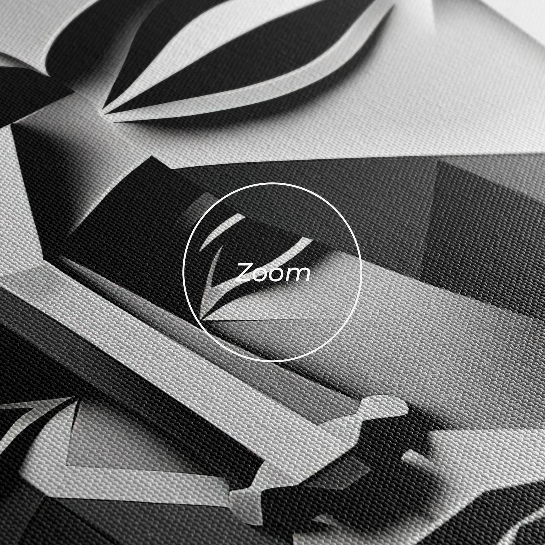 Vászonkép Grey Faces Collage mockup 3