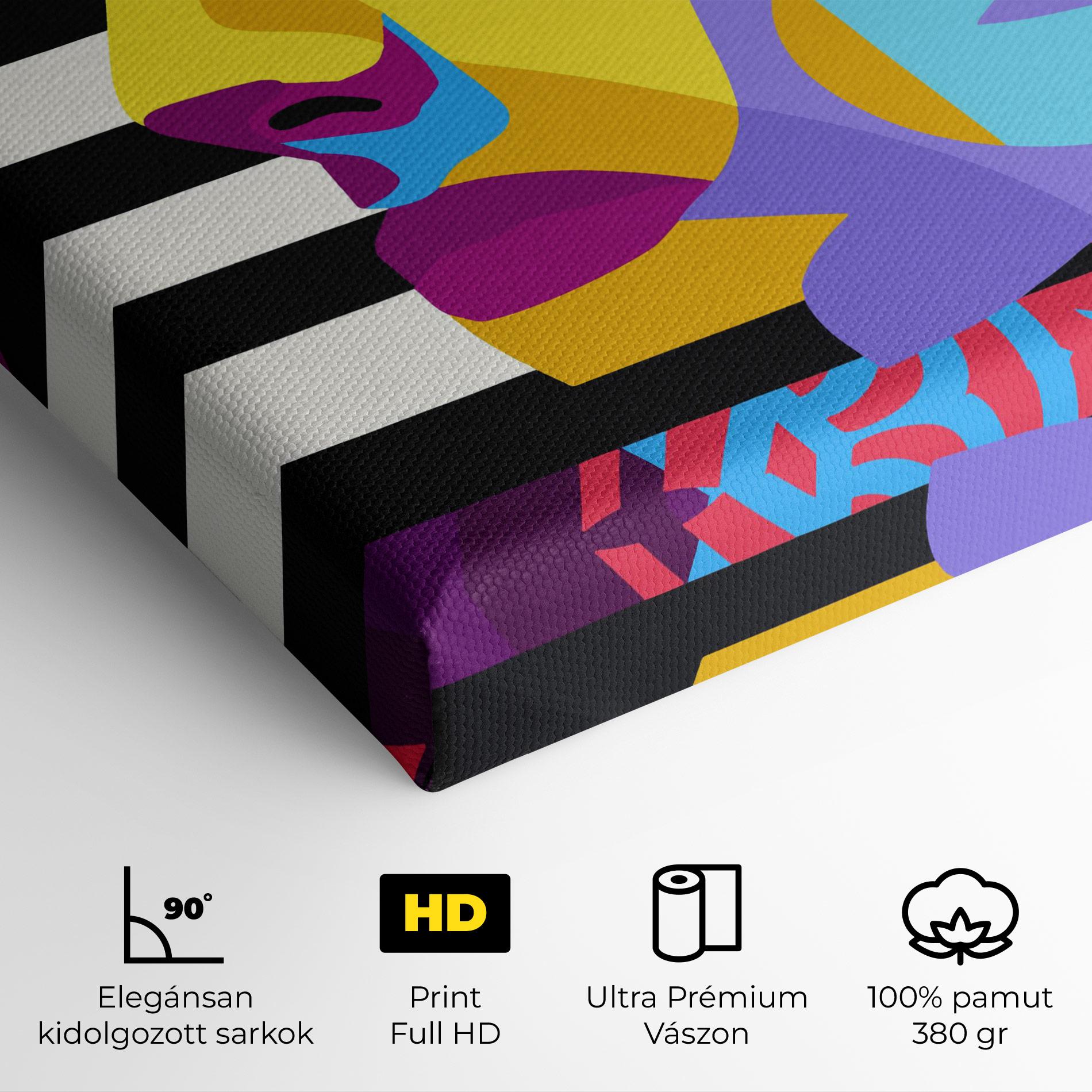 Vászonkép Abstract Male Face mockup 4