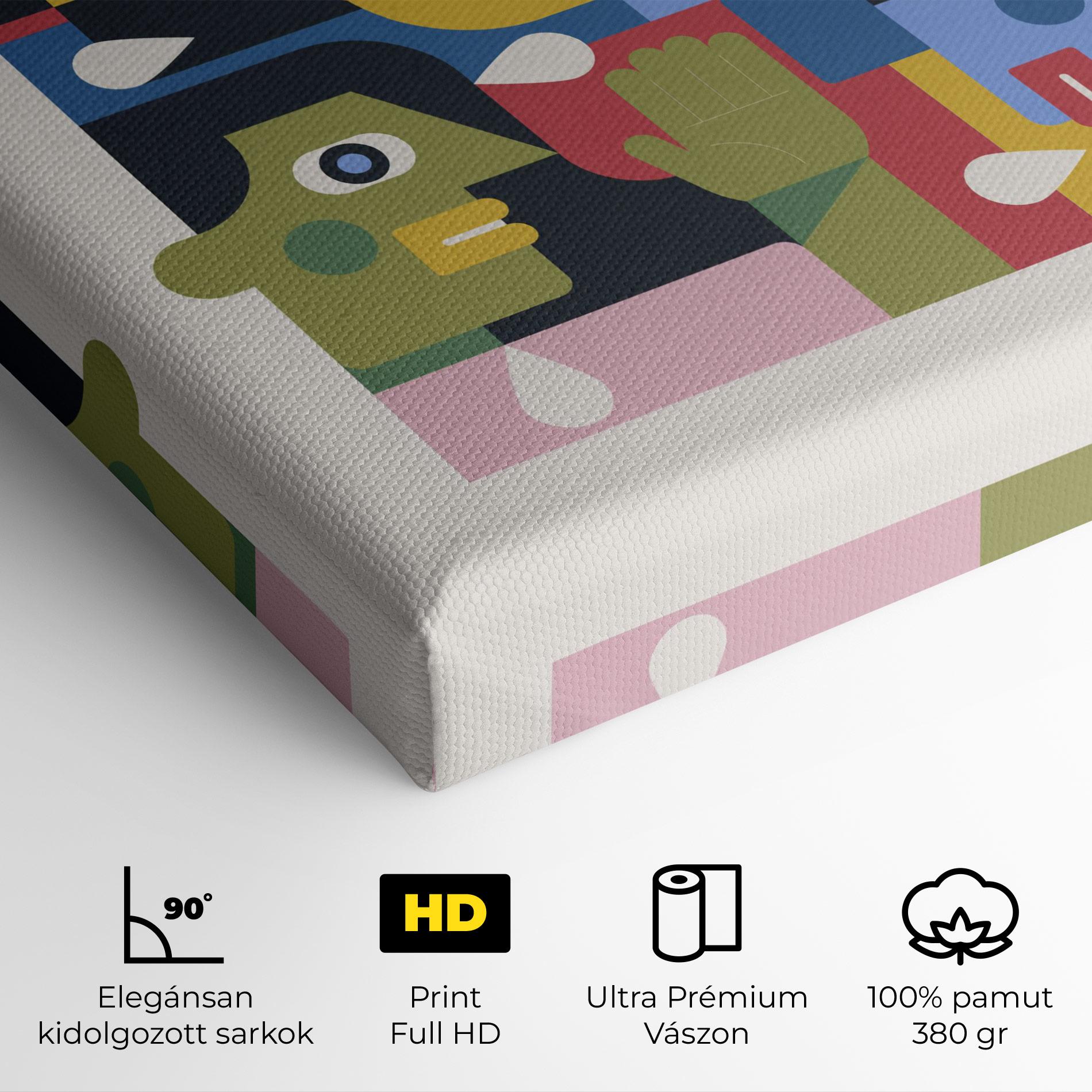 Vászonkép Minimal People Collage mockup 4