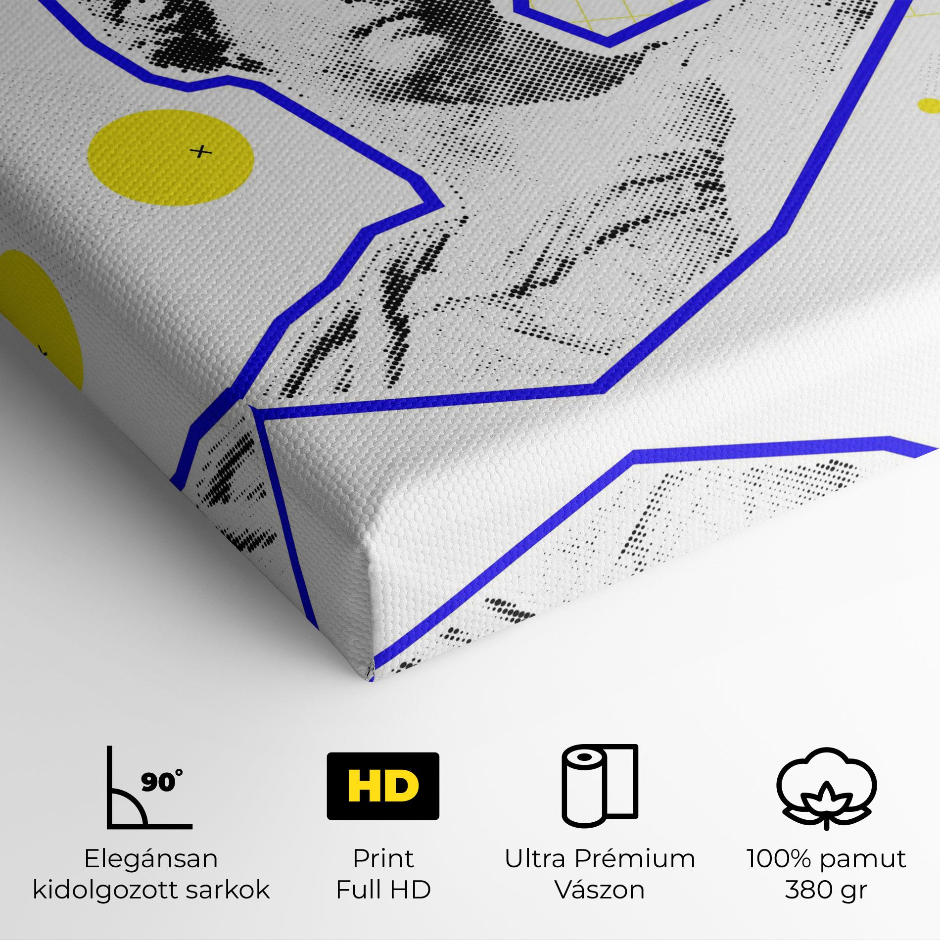 Vászonkép Rainbow Statue mockup 4