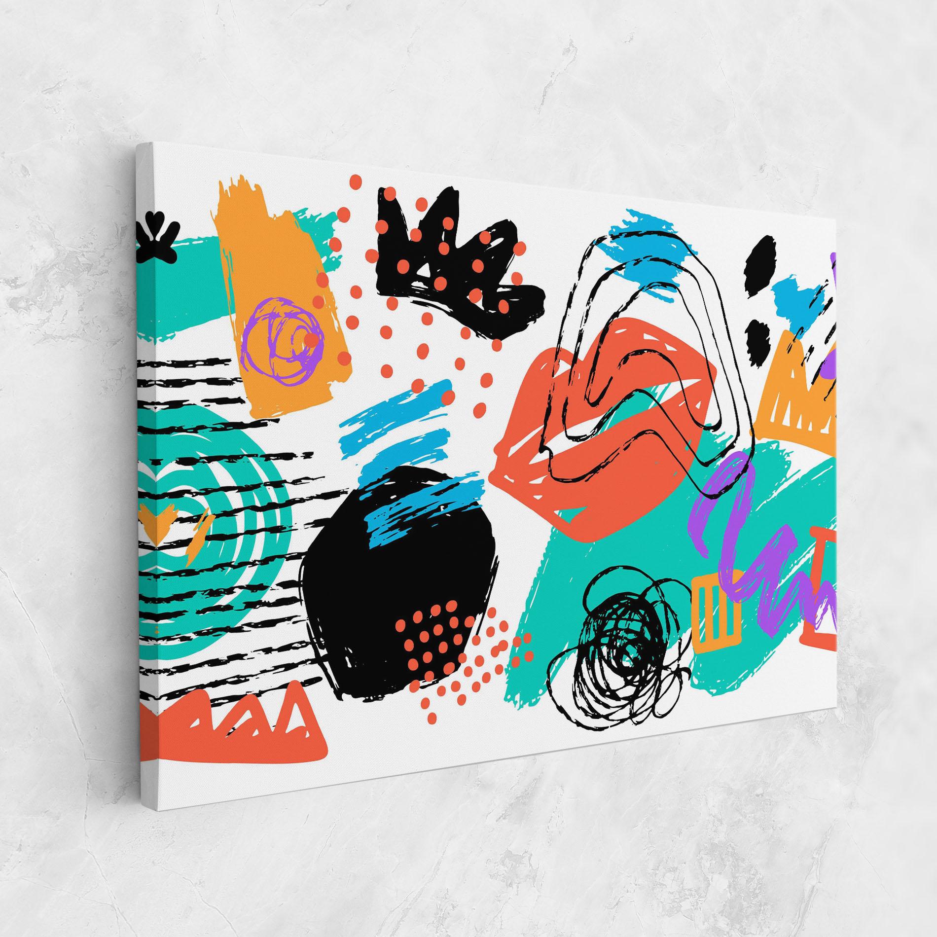 Vászonkép Drawing Collage Art mockup 1