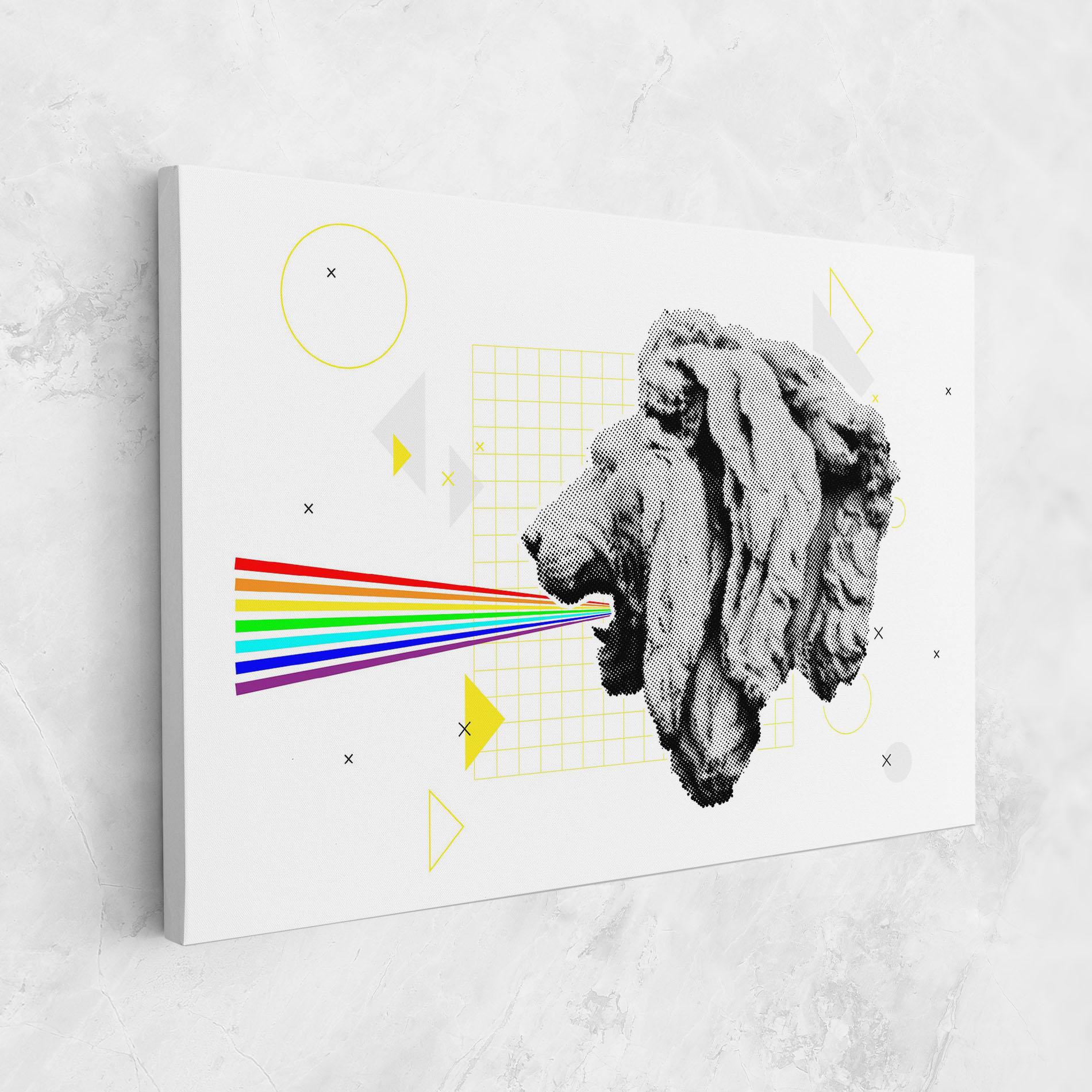 Vászonkép Lion Collage mockup 1