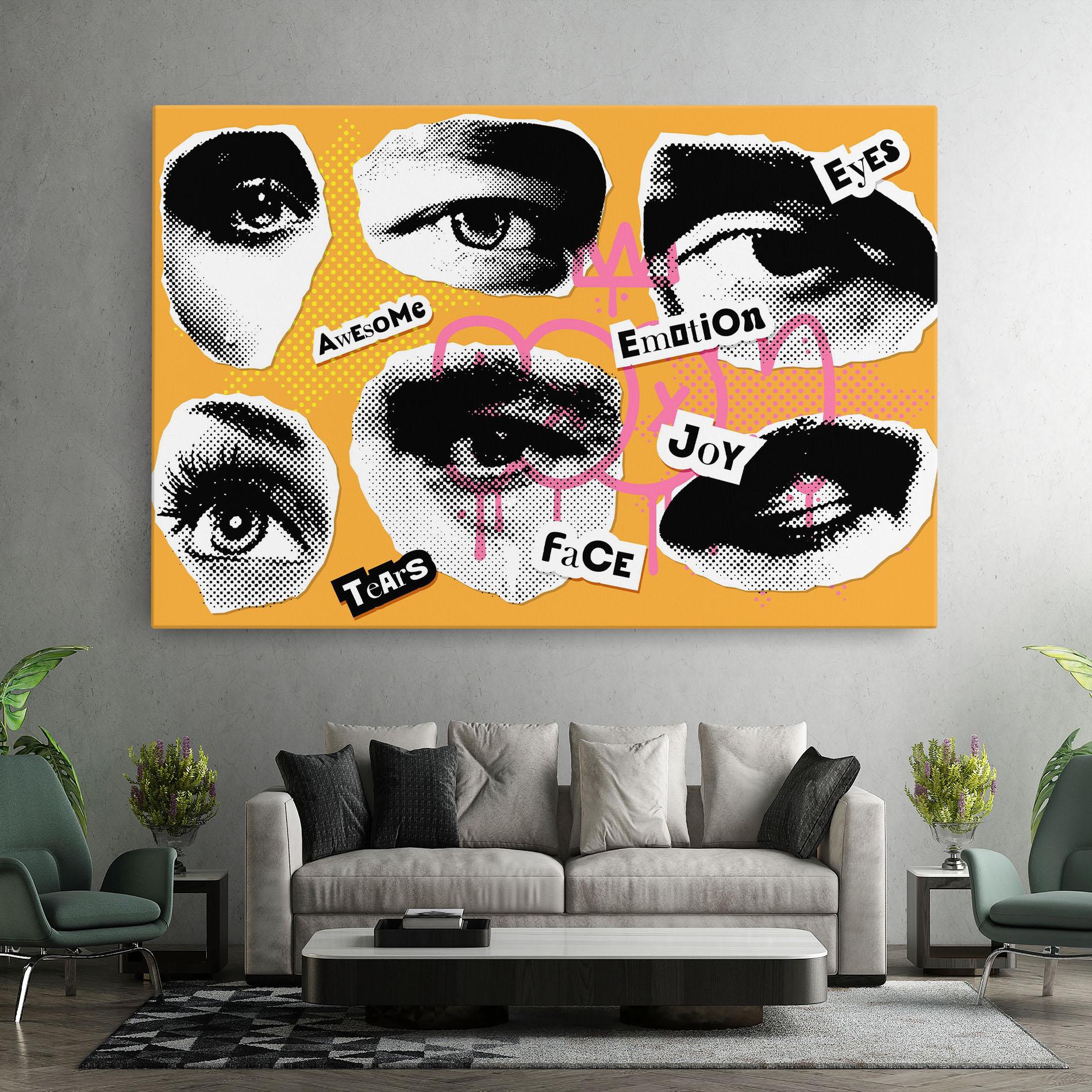 Vászonkép Awesome Emotions mockup 7