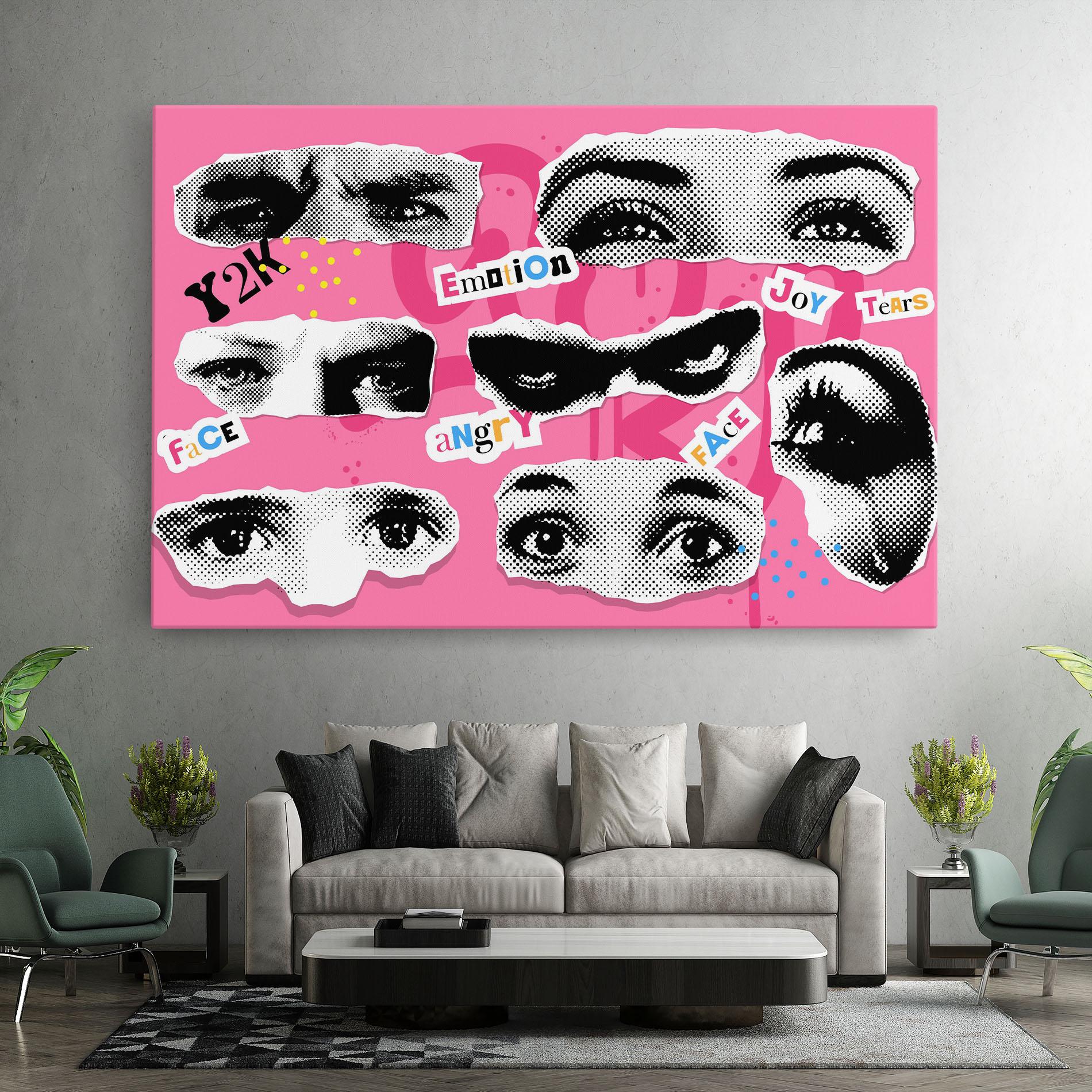 Vászonkép Eye Type mockup 7