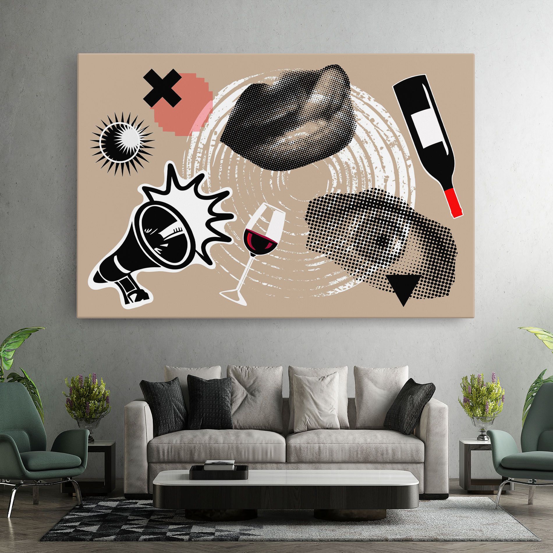 Lips Mouth Collage mockup 7