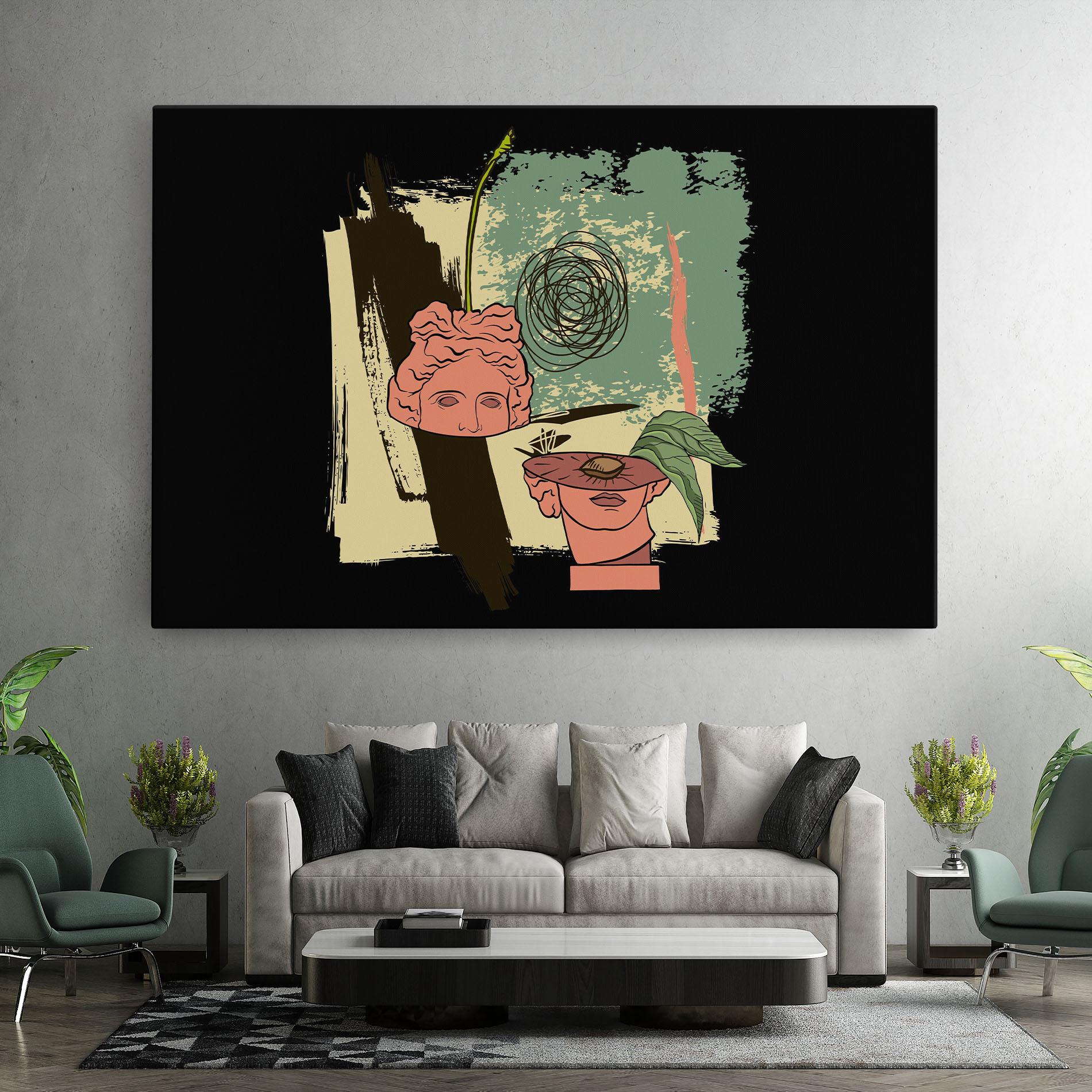 Vászonkép Statue Fruit mockup 7