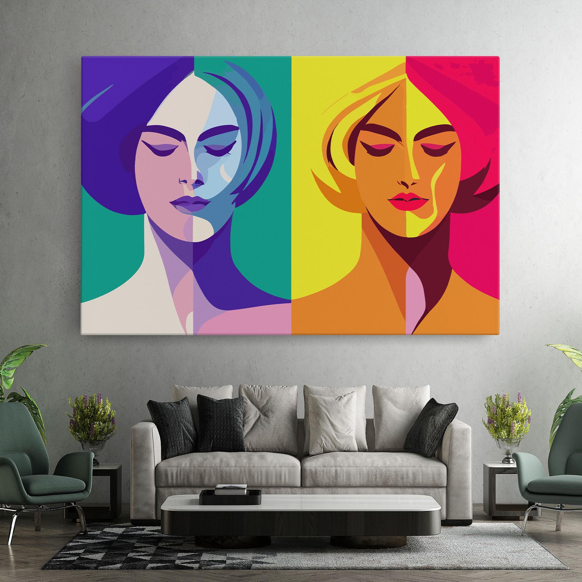 Vászonkép Winter Summer Girl mockup 7