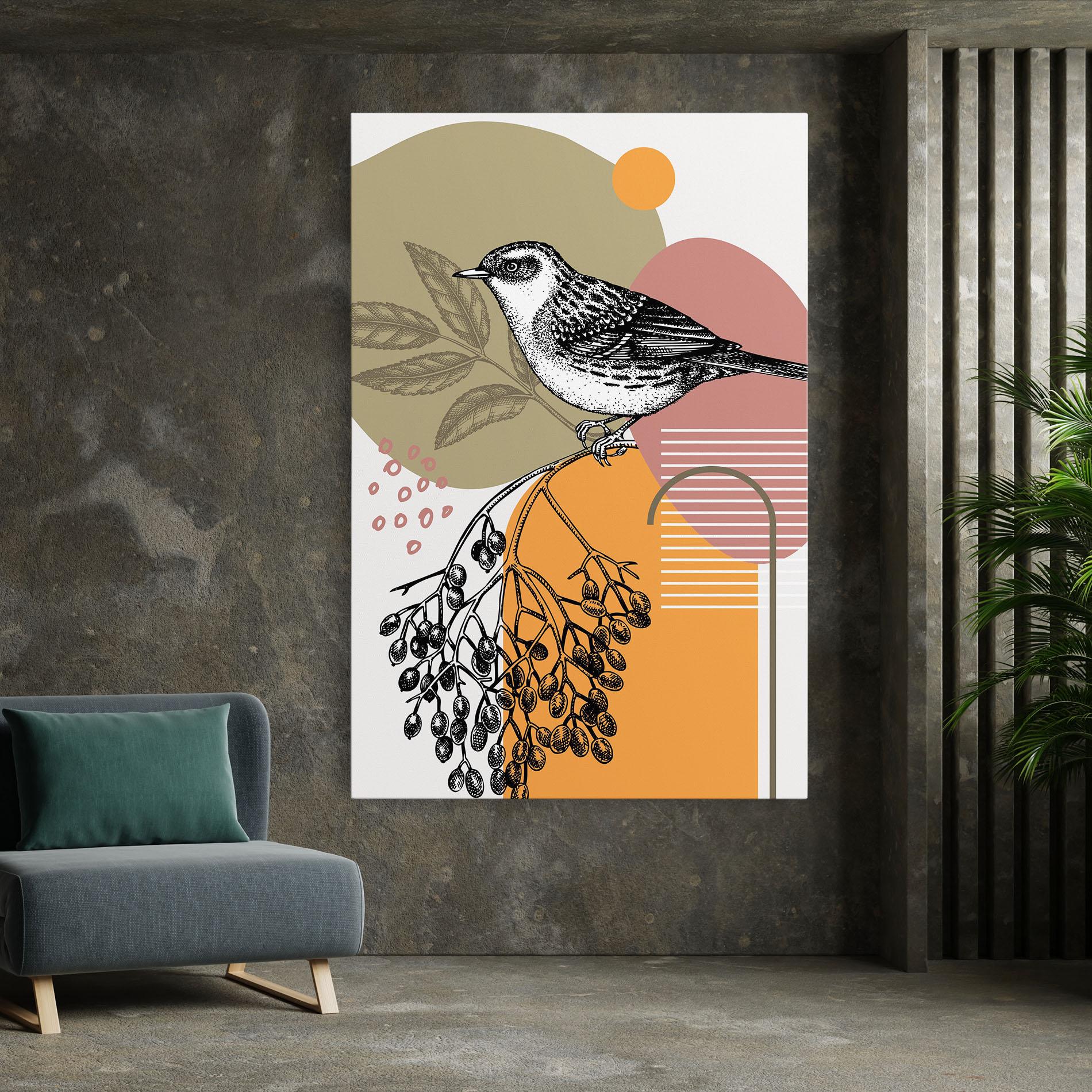 Vászonkép Bird Collage mockup 7