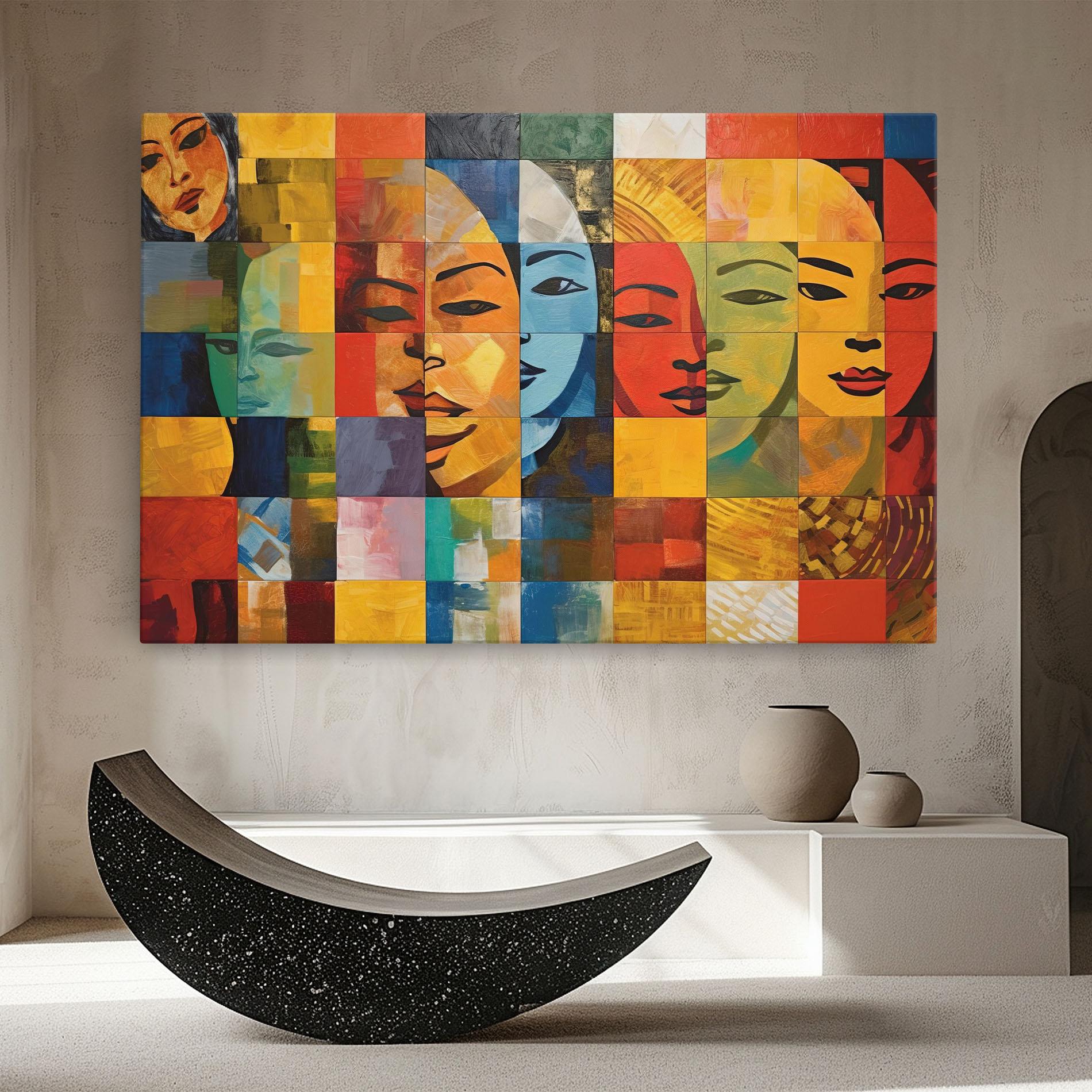 Vászonkép Abstract Concept Collage mockup 8