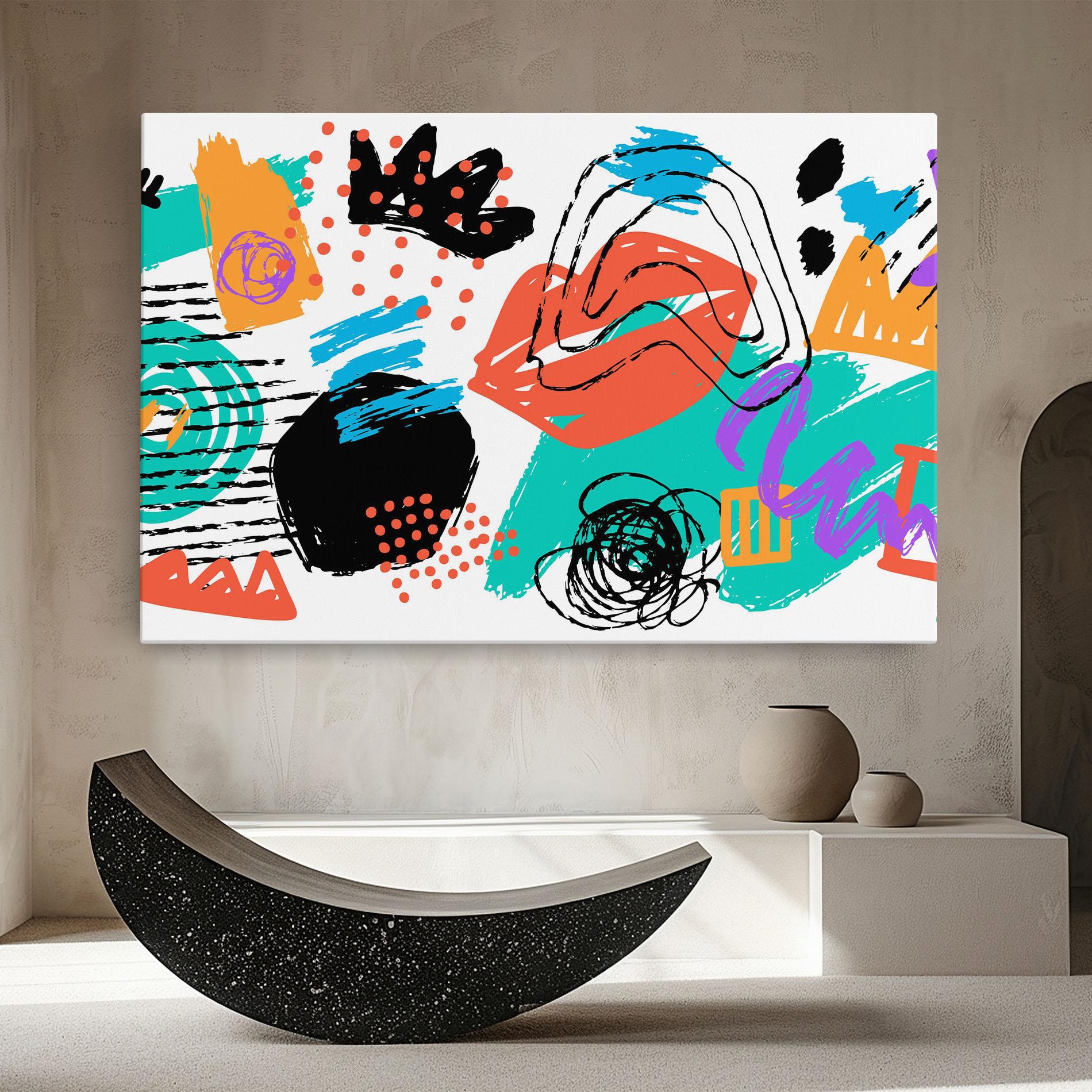 Vászonkép Drawing Collage Art mockup 8