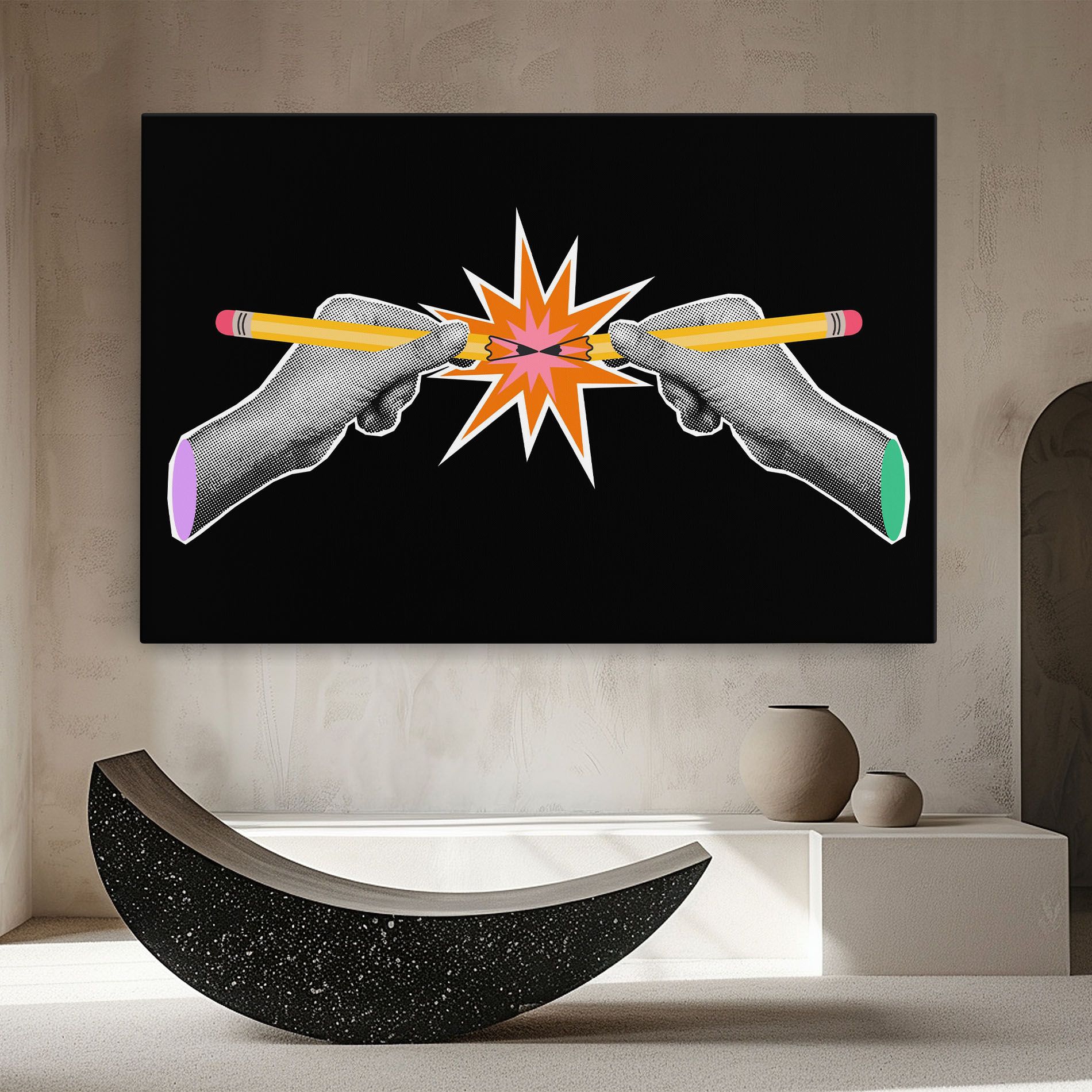 Pencil Hand mockup 8