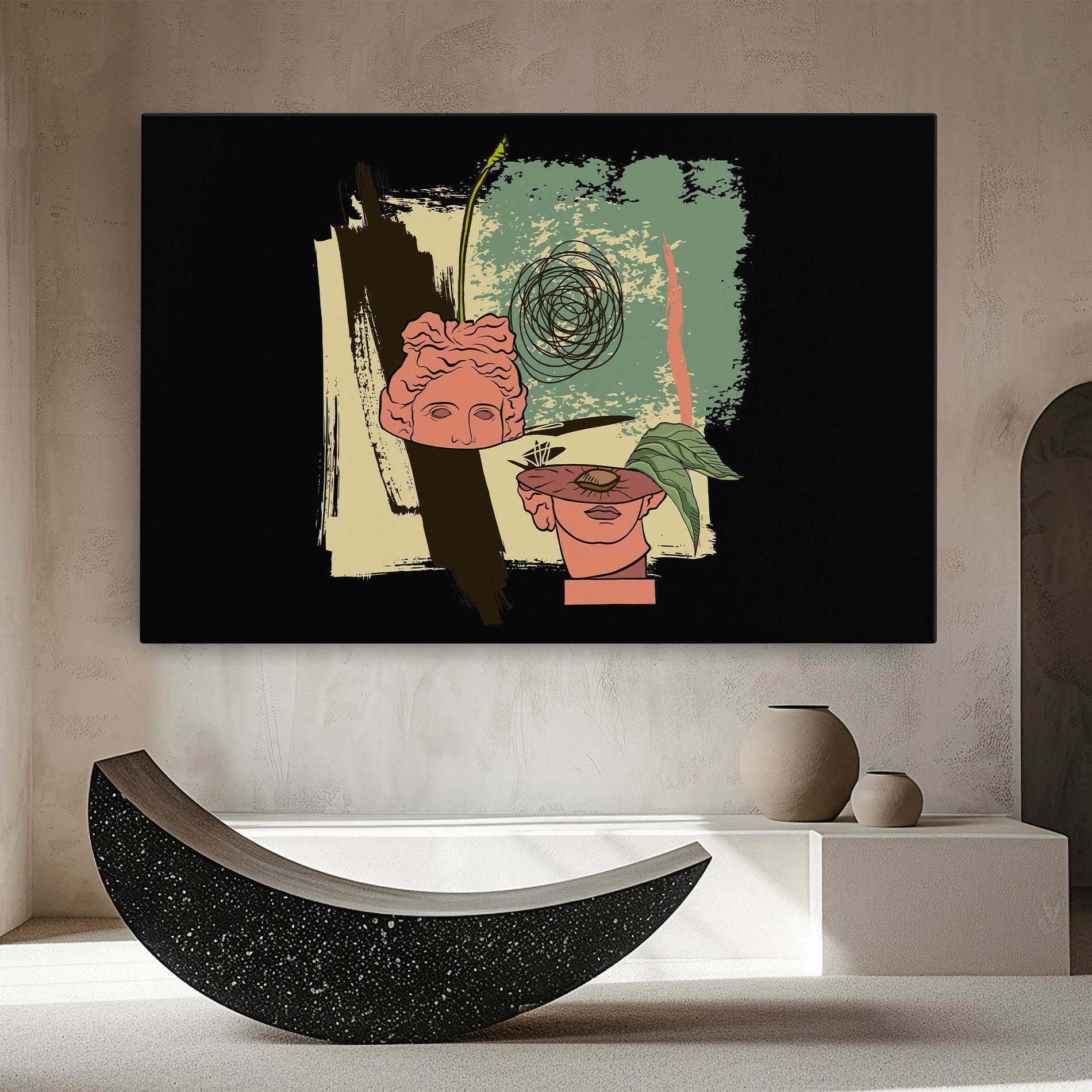 Vászonkép Statue Fruit mockup 8