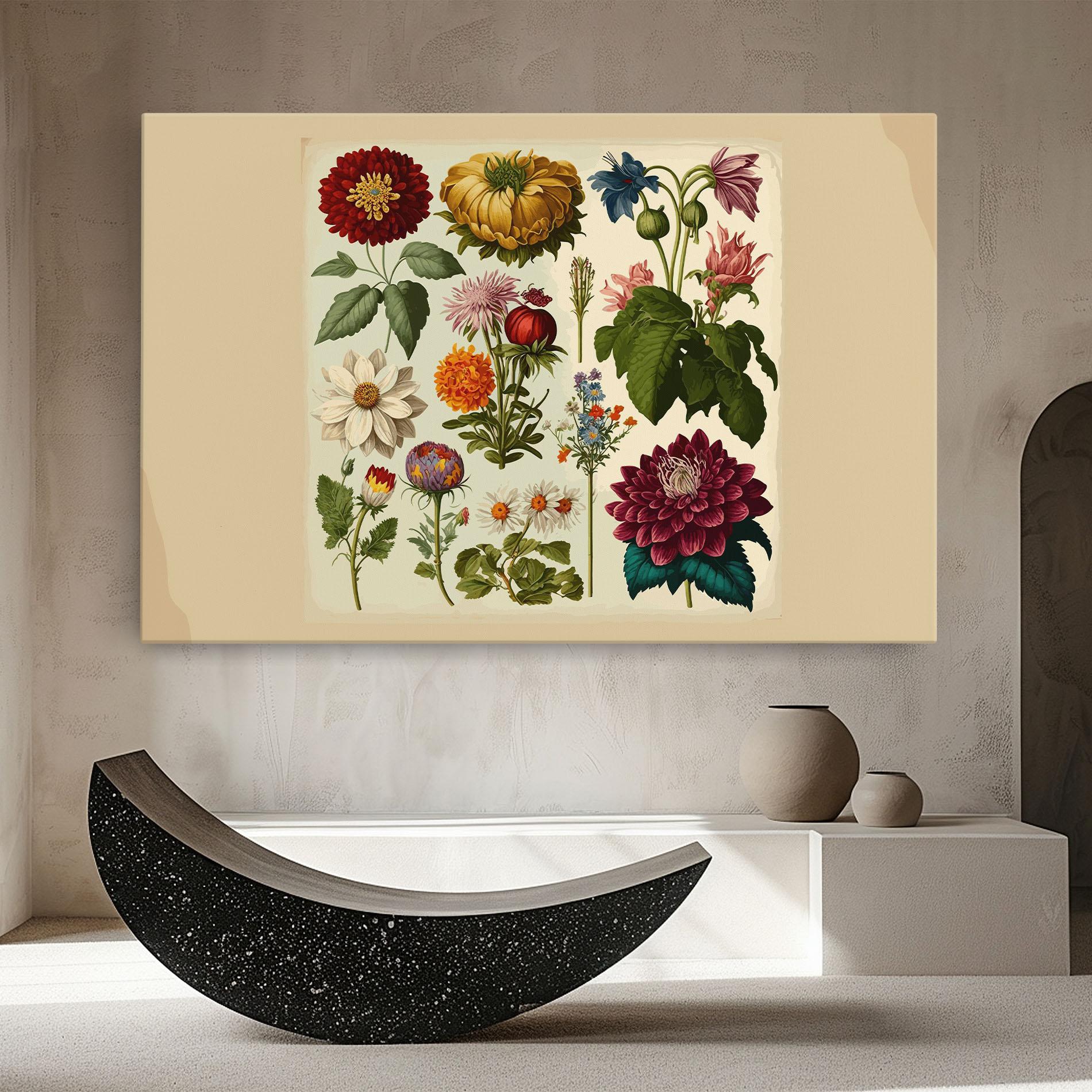 Vászonkép Vintage Botanical mockup 8