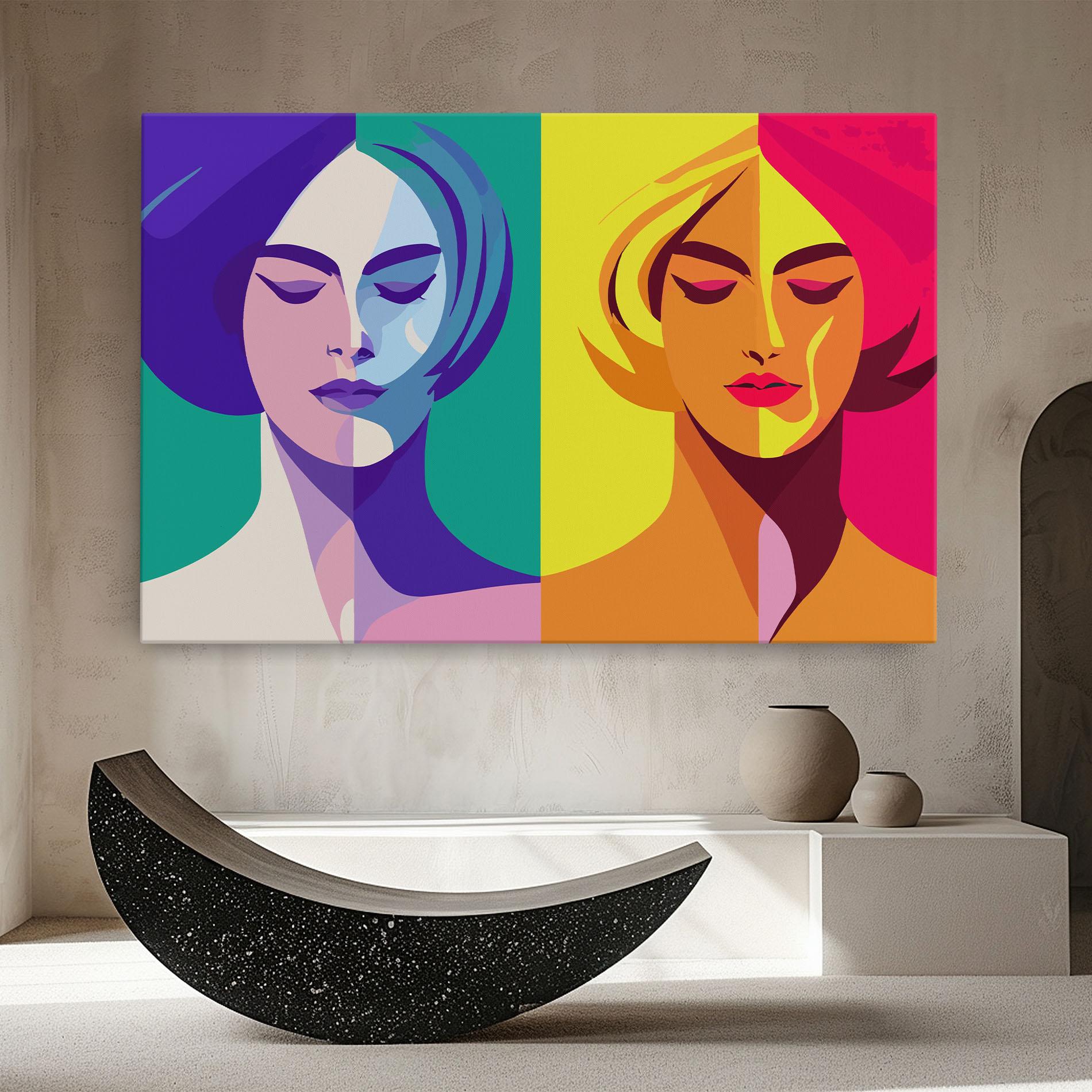 Vászonkép Winter Summer Girl mockup 8