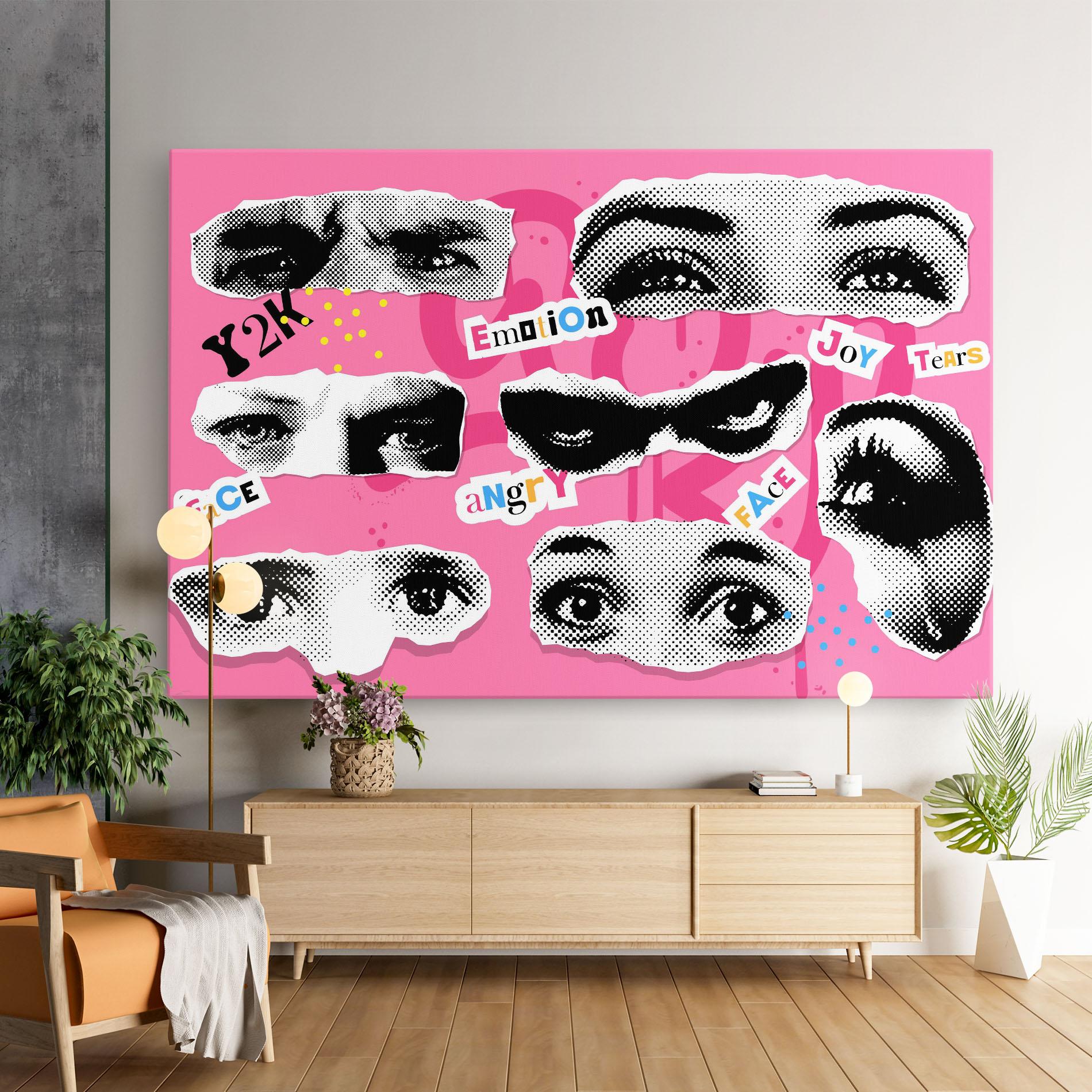 Vászonkép Eye Type mockup 9