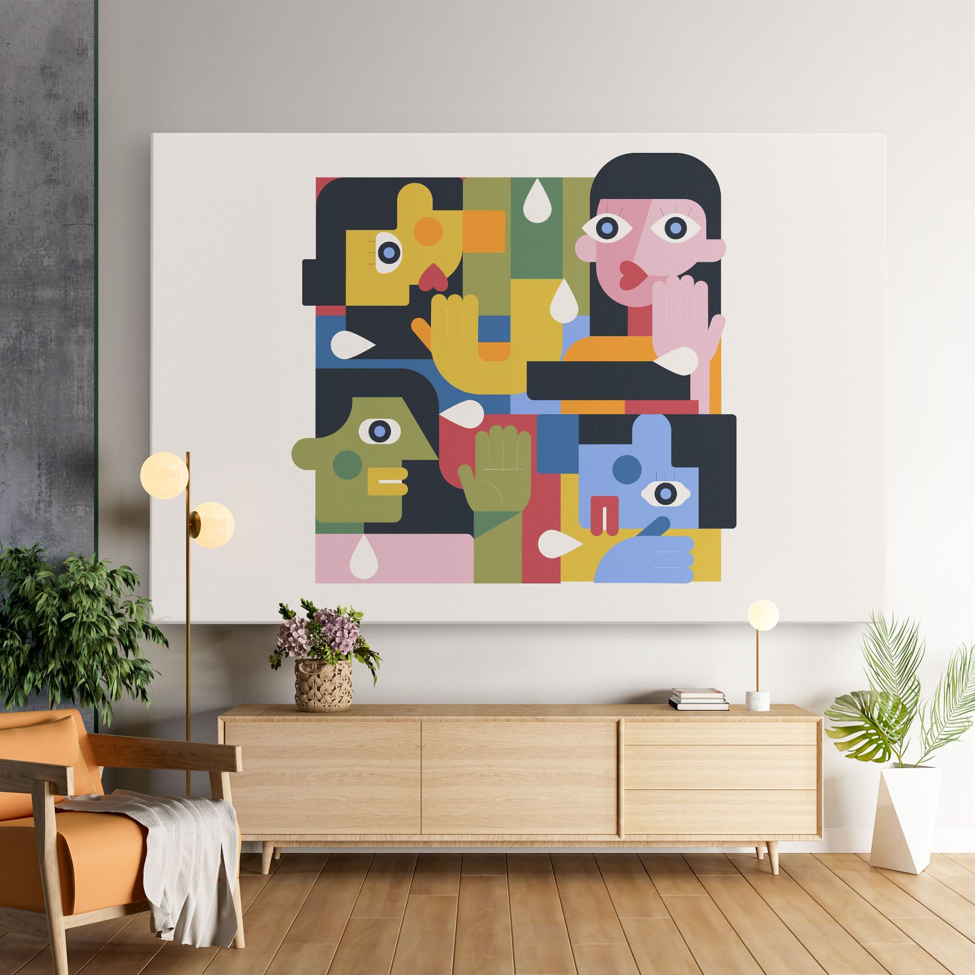 Minimal People Collage mockup 9