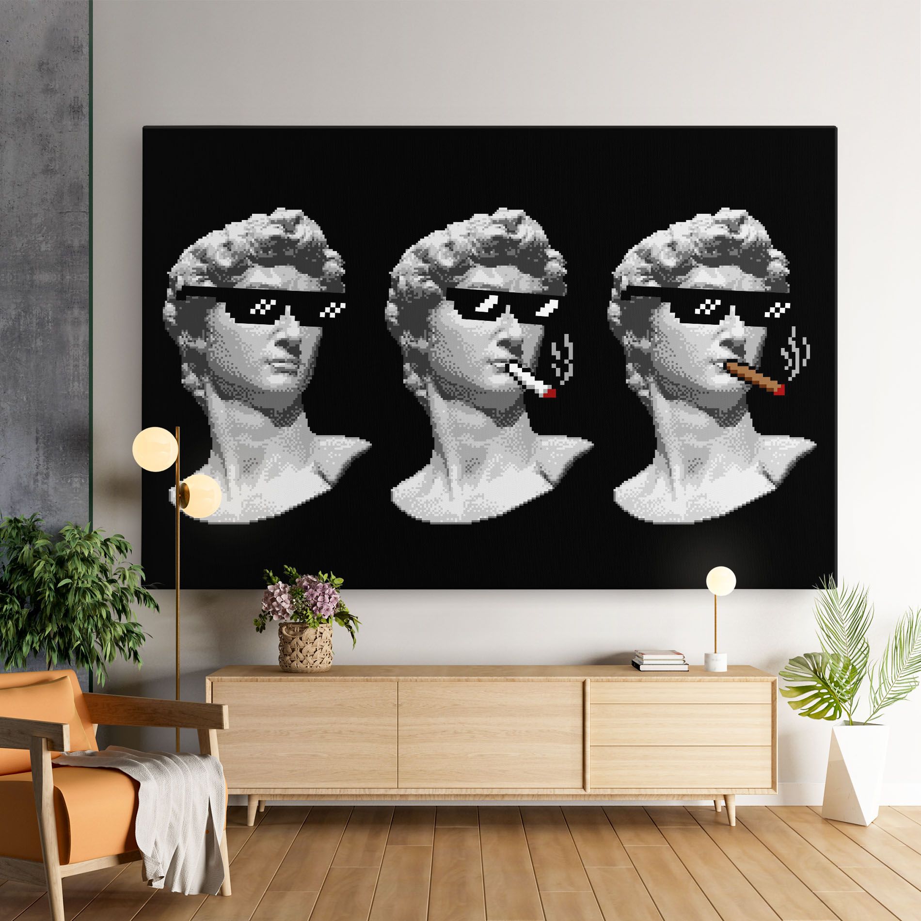 Statue Smoking mockup 9