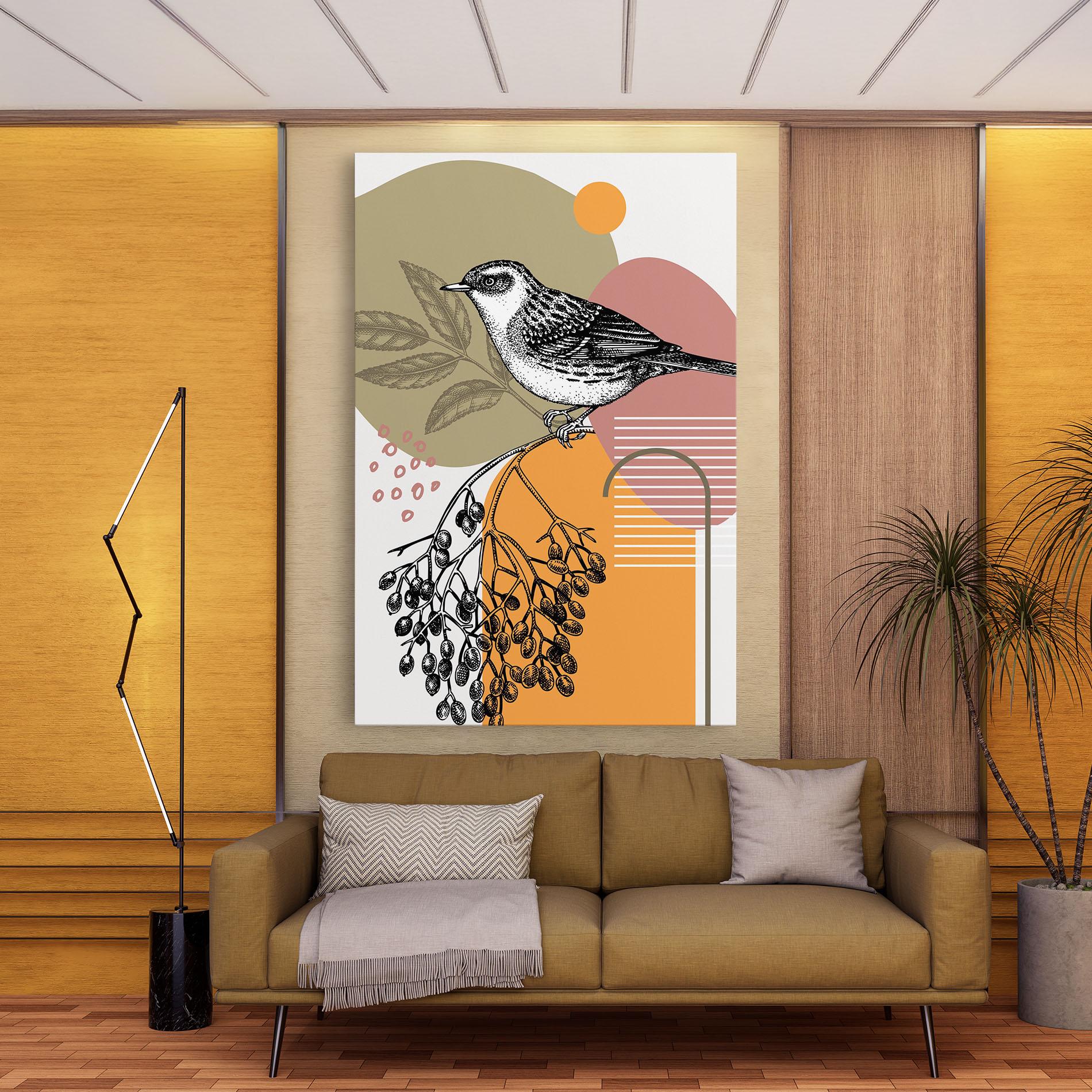 Vászonkép Bird Collage mockup 9