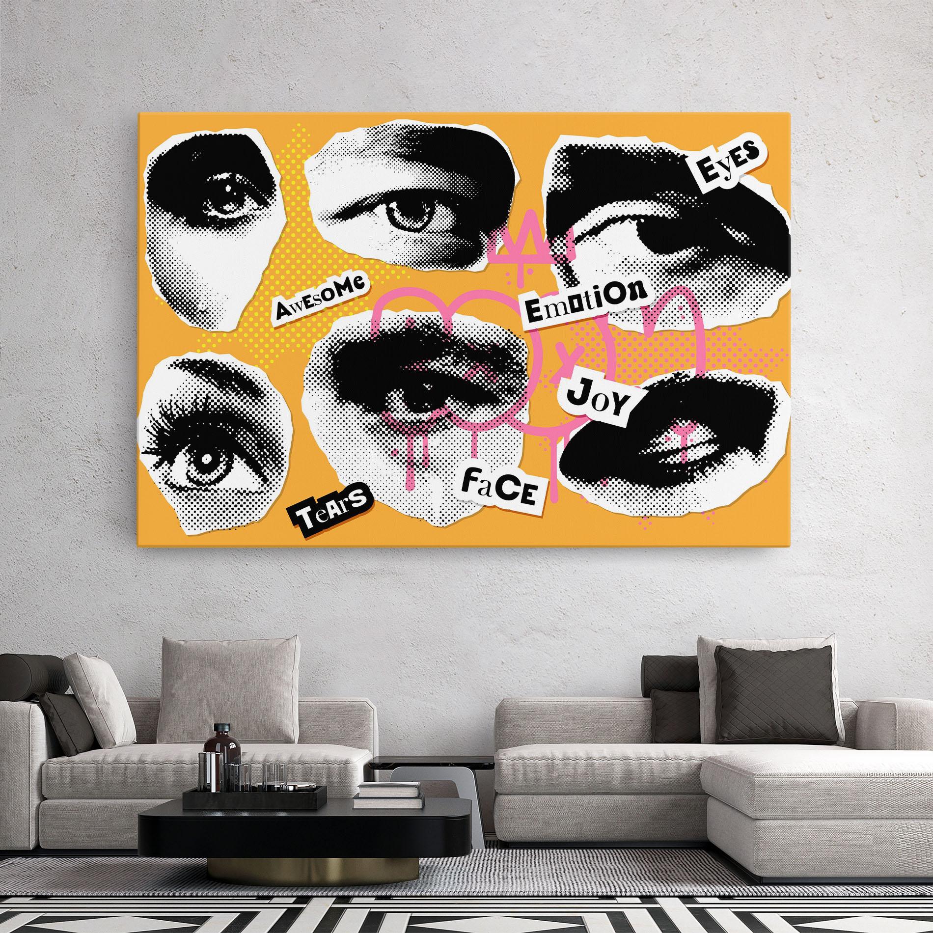 Vászonkép Awesome Emotions mockup 2