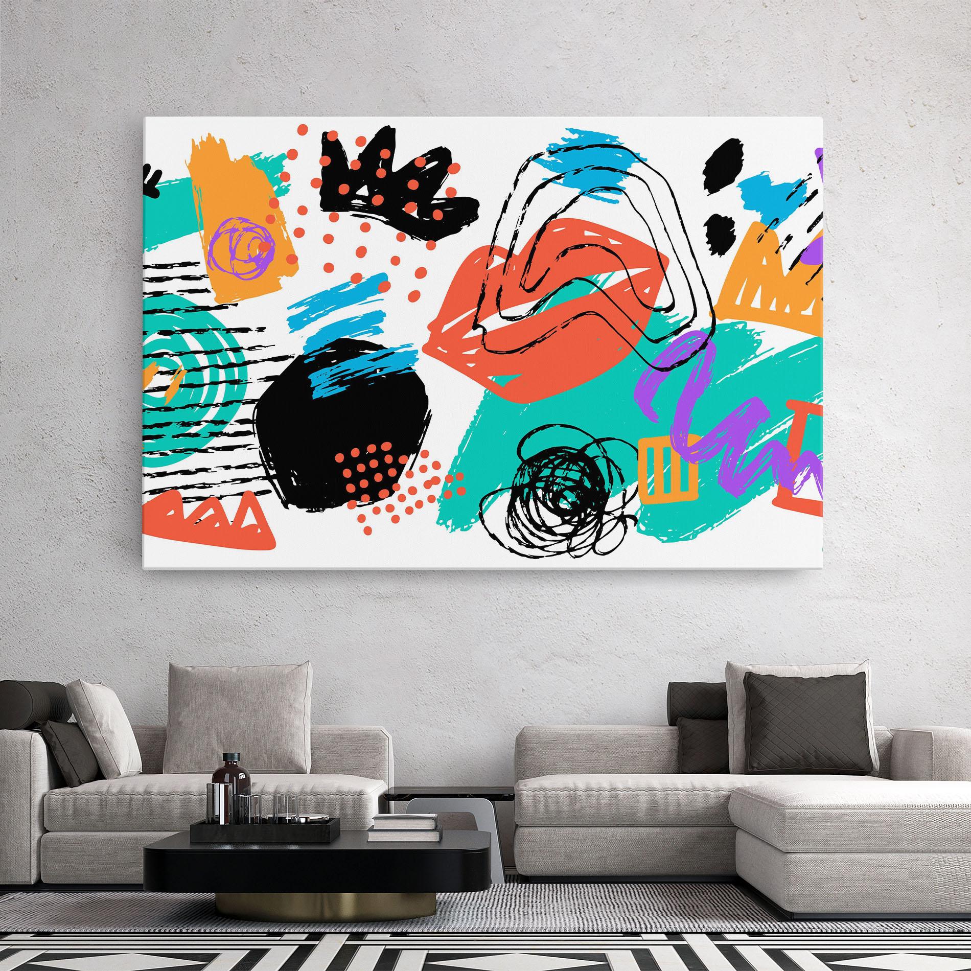 Vászonkép Drawing Collage Art mockup 2