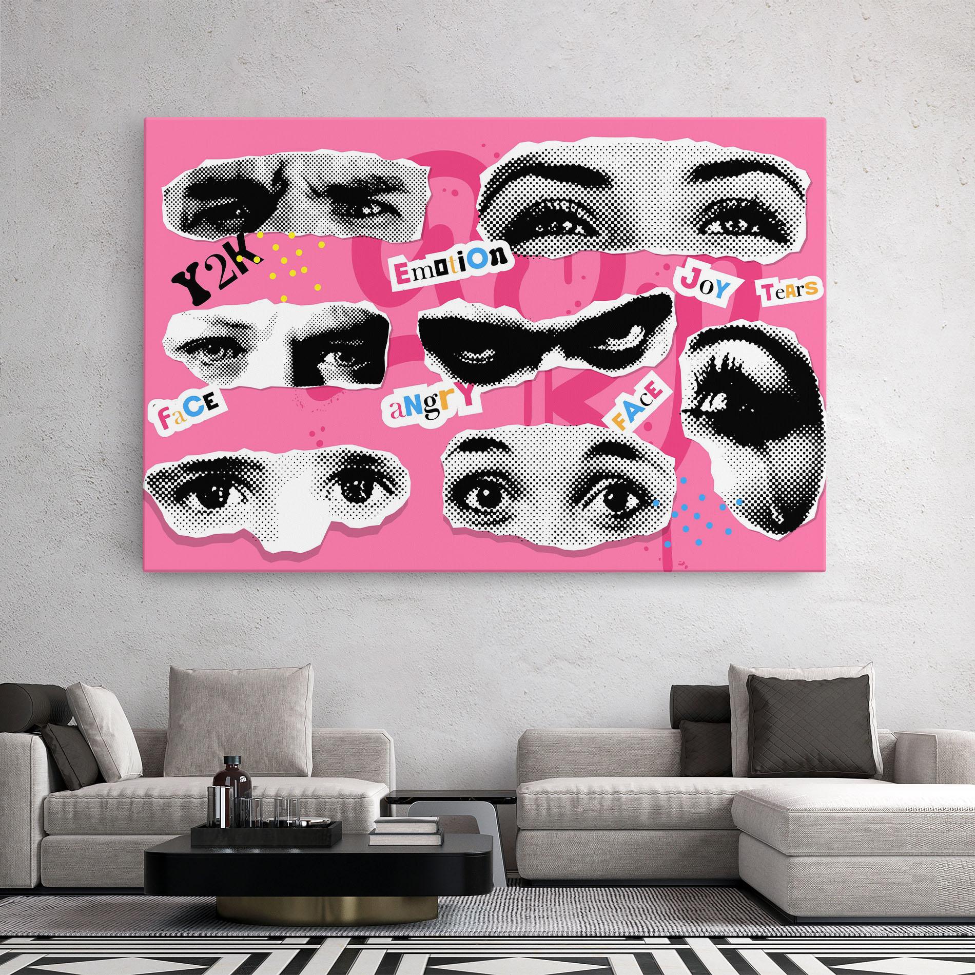 Vászonkép Eye Type mockup 2