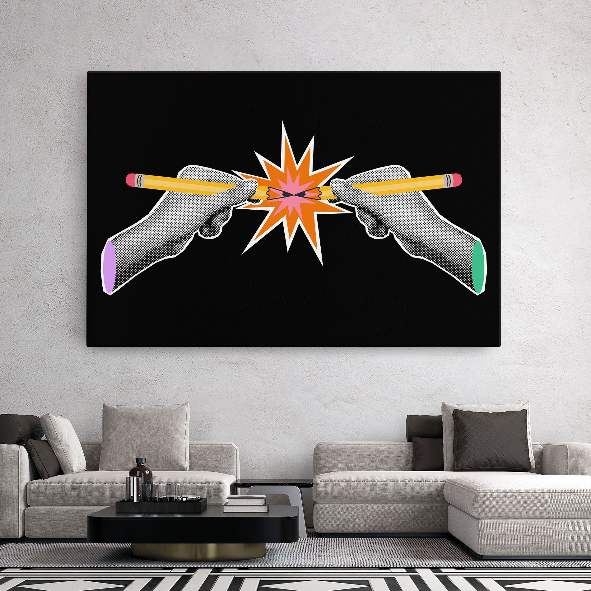 Pencil Hand mockup 2