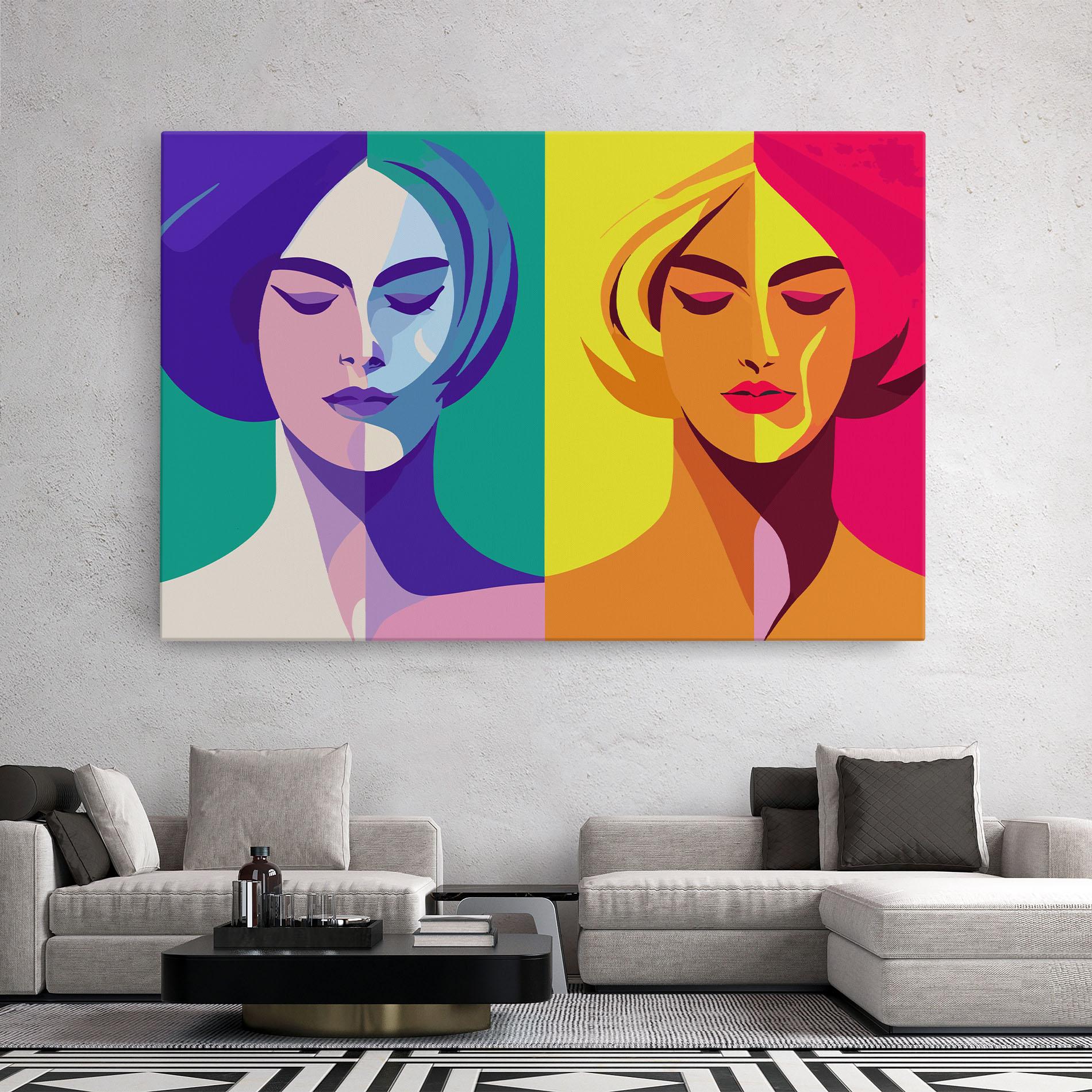 Vászonkép Winter Summer Girl mockup 2