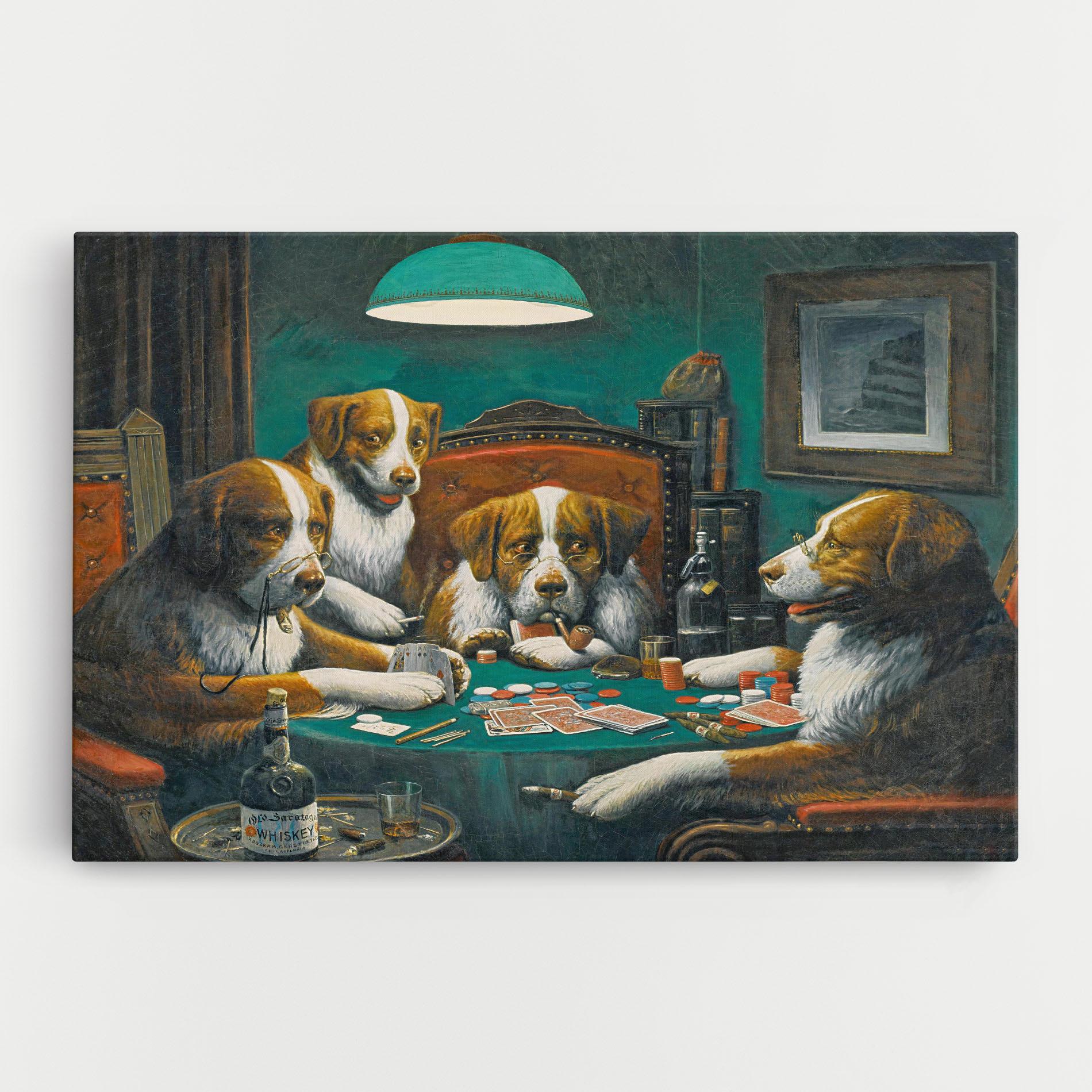 Vászonkép Poker Game mockup 0