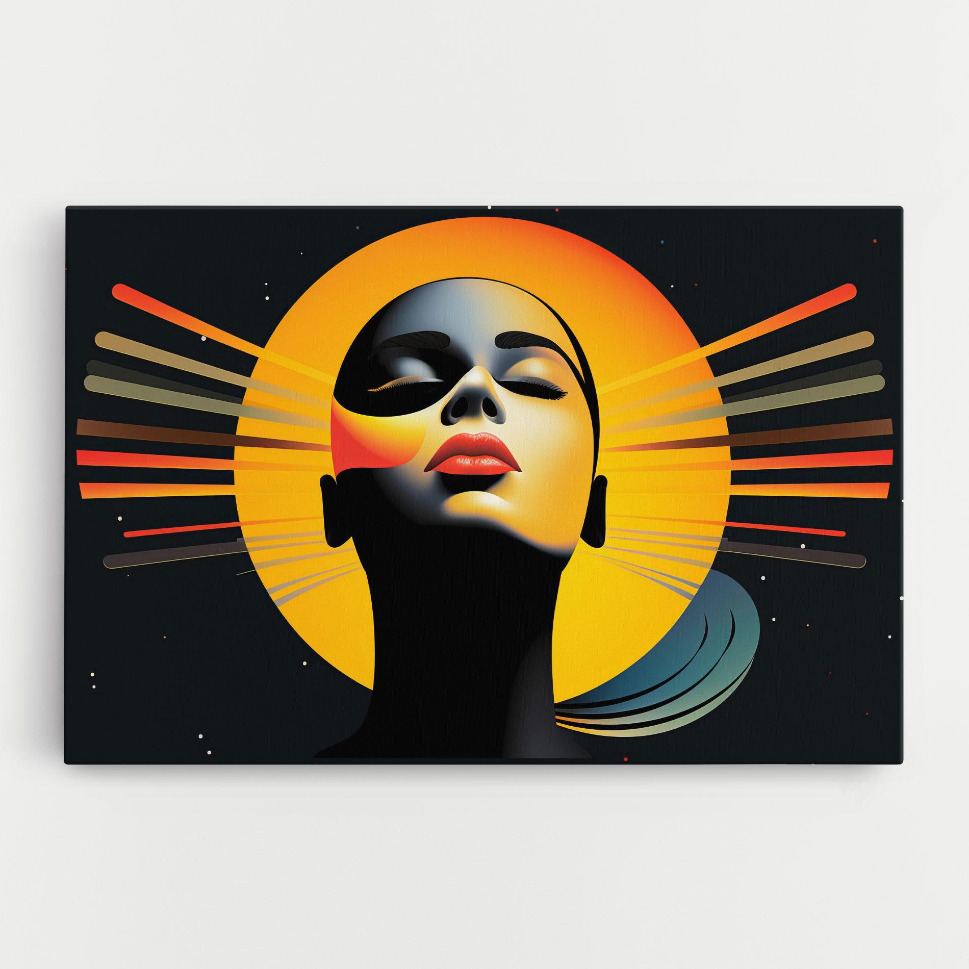 Vászonkép Synthetic Dreamy Profile mockup 0