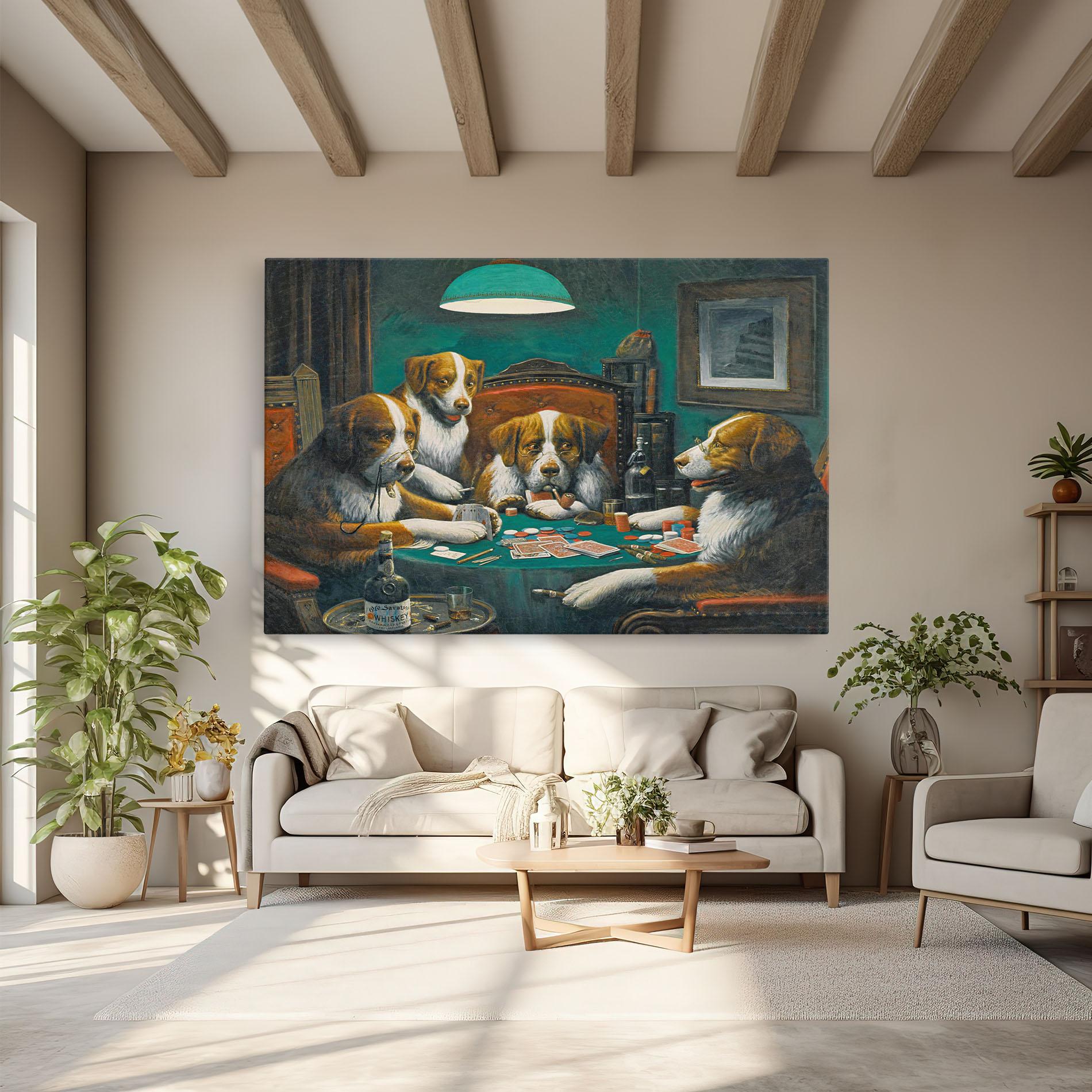 Vászonkép Poker Game mockup 6