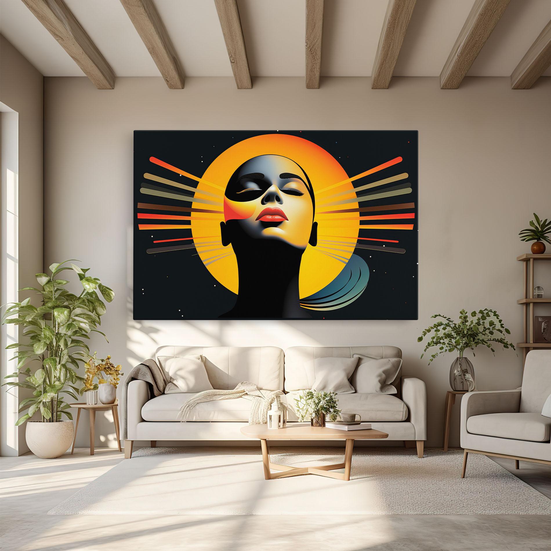 Vászonkép Synthetic Dreamy Profile mockup 6