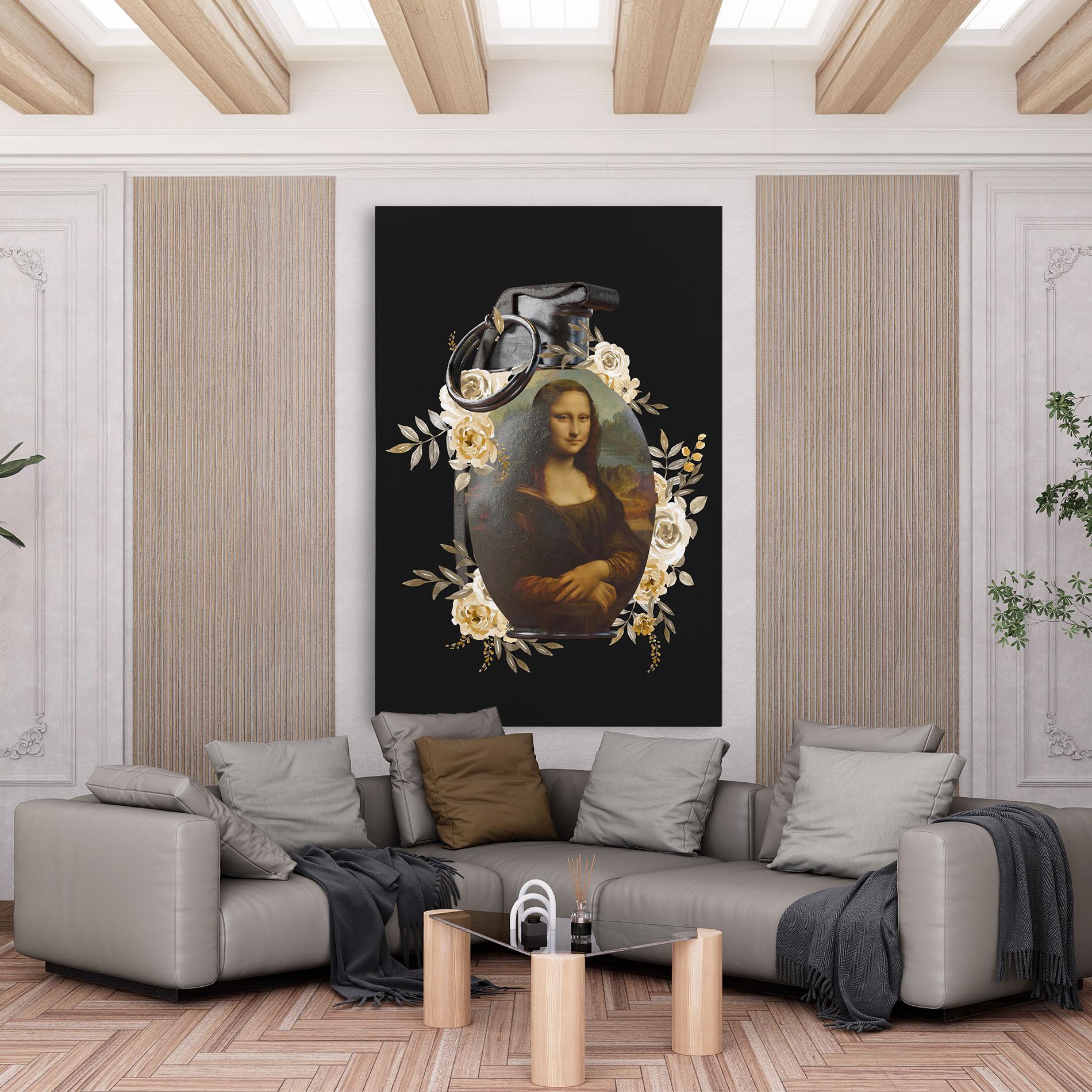Vászonkép Monalisa Bomb mockup 6