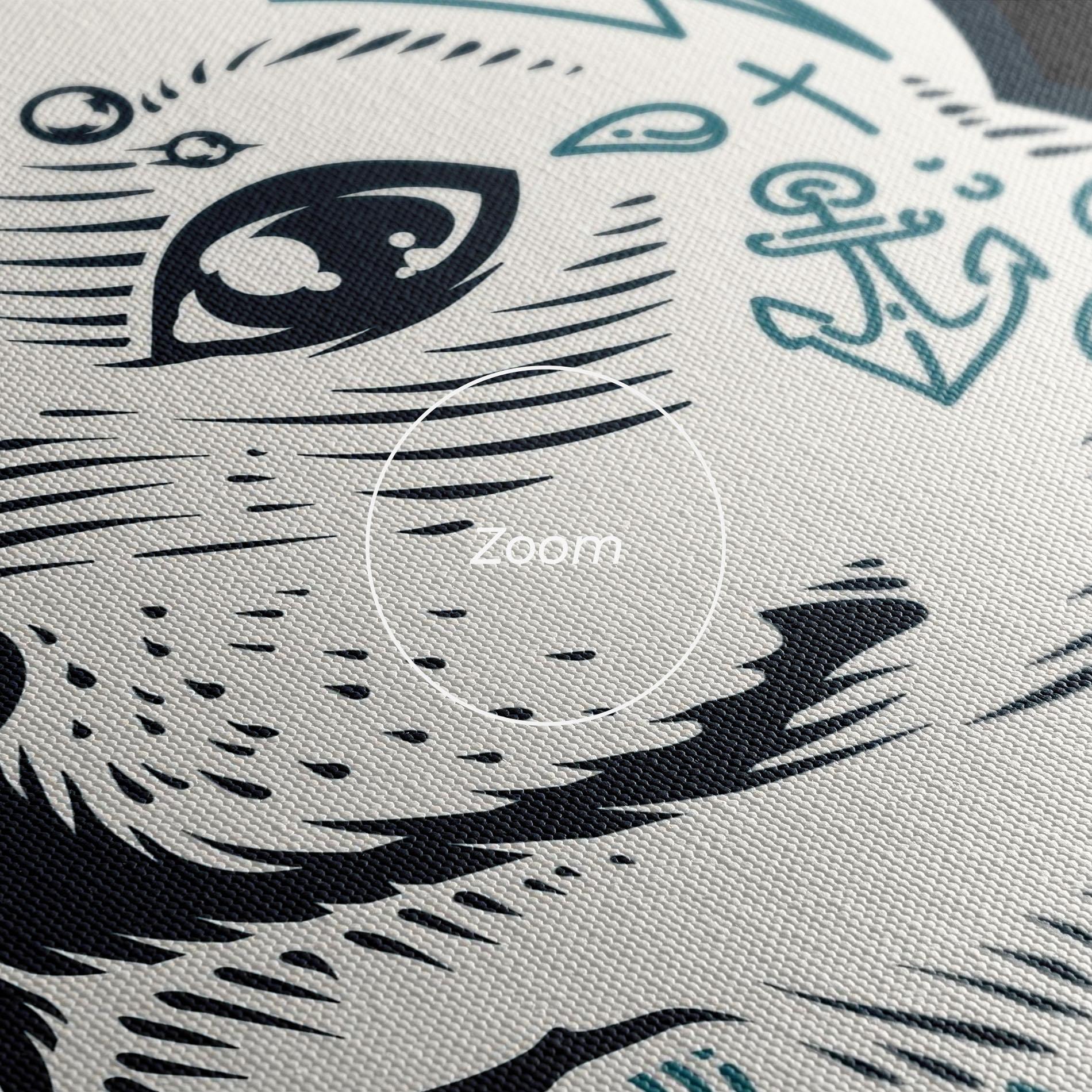 Vászonkép Chihuahua Tattoo mockup 3