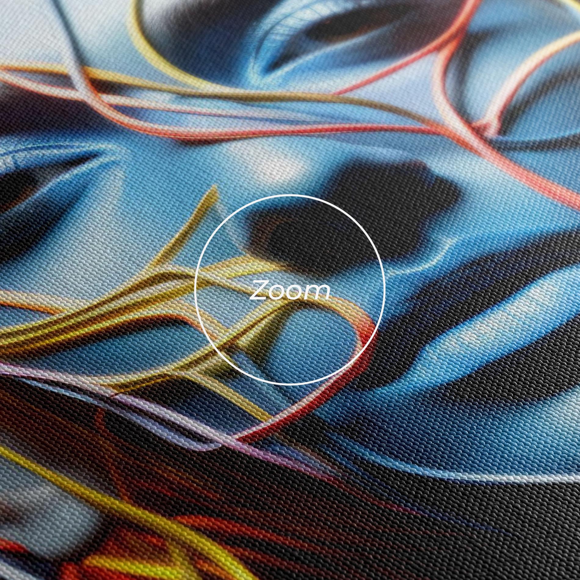 Vászonkép Neon Lights Hair mockup 3