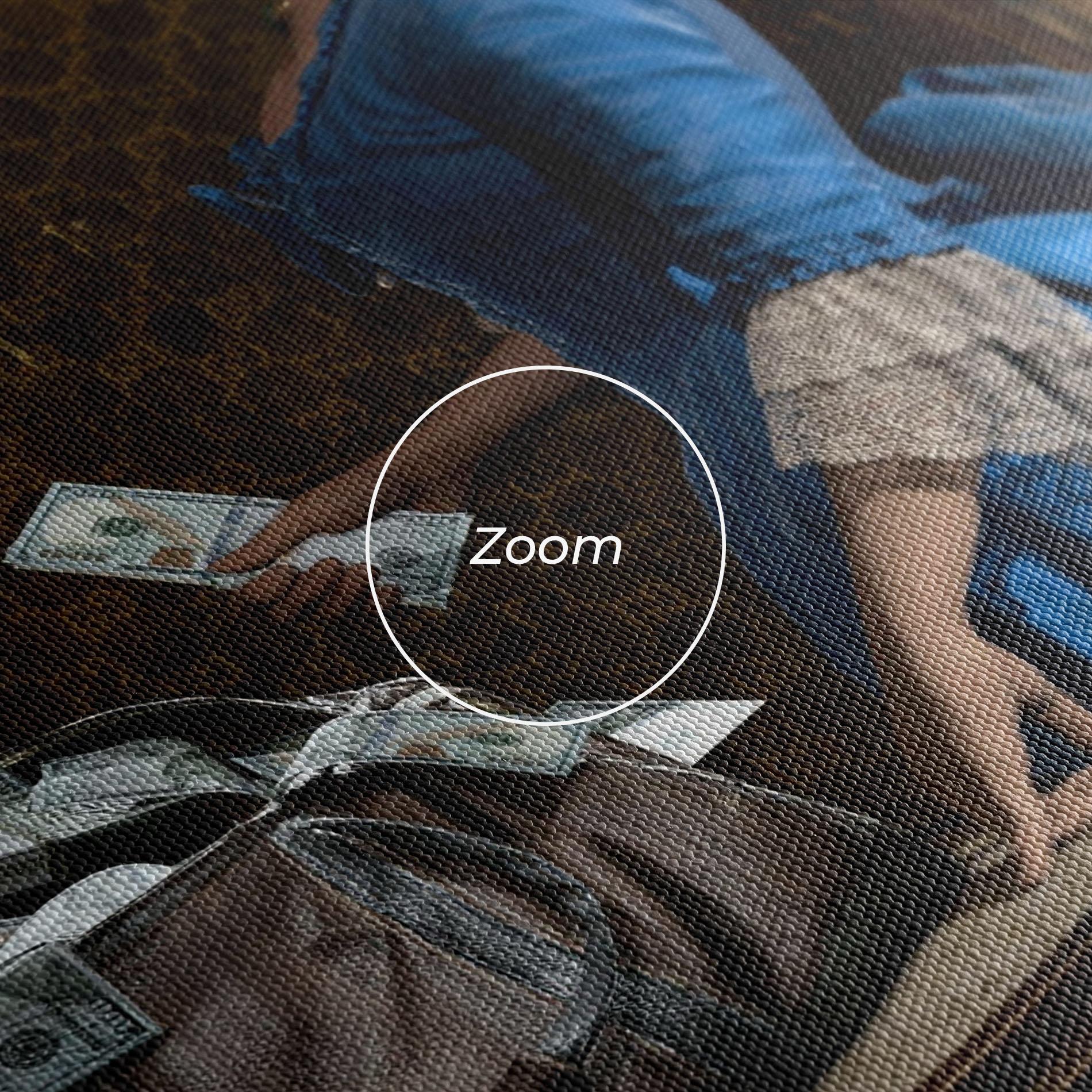 Vászonkép Vintage Money Heist mockup 3