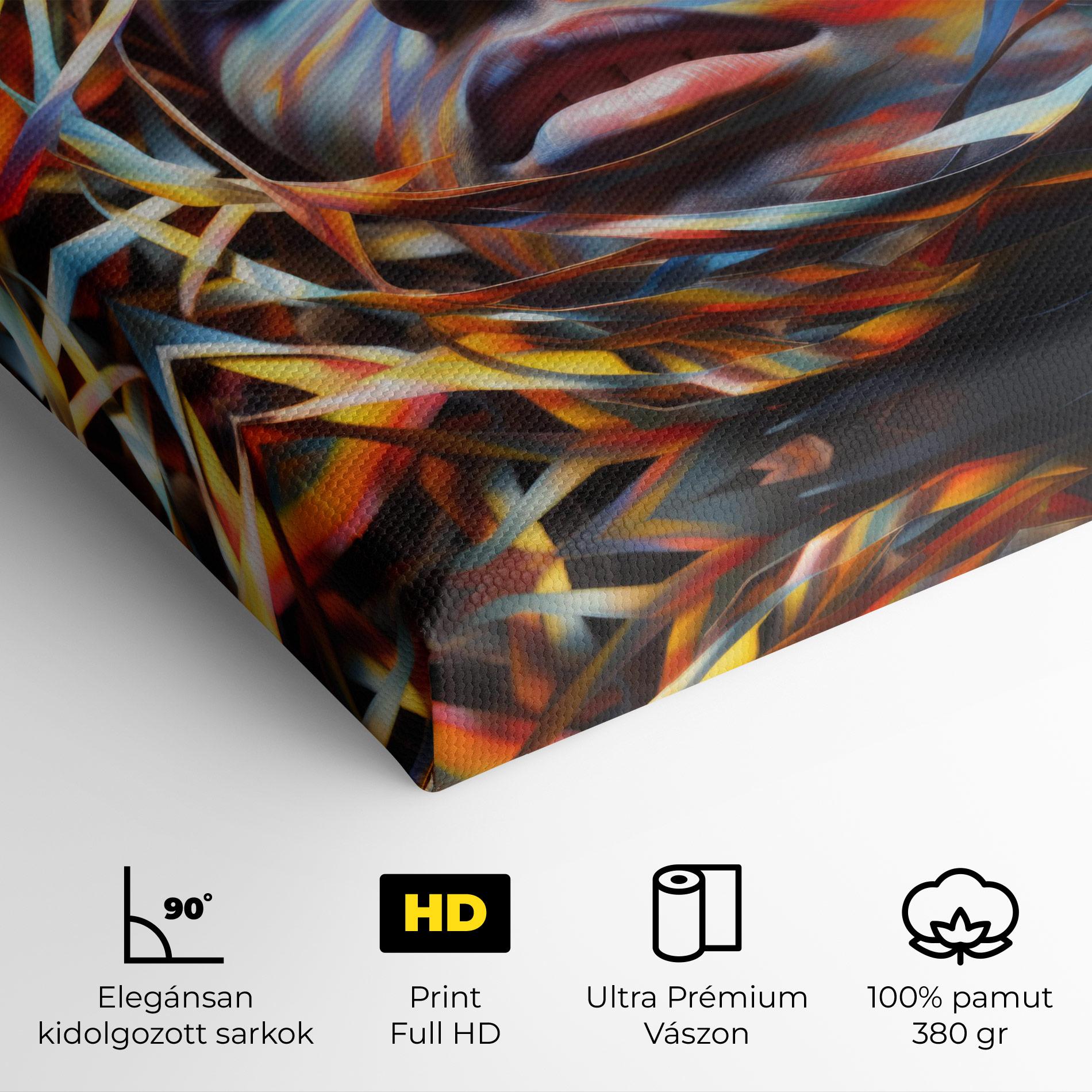 Vászonkép Colorful Ribbons Hair mockup 4