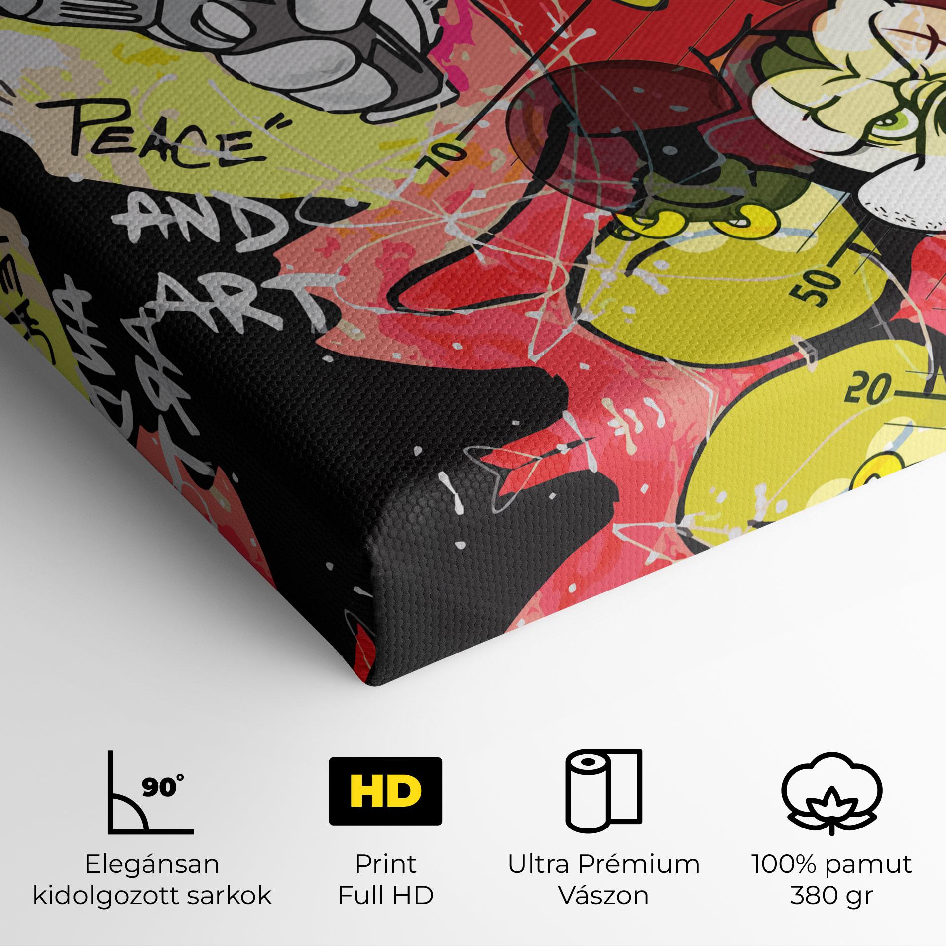 Vászonkép Gangsta Mickey mockup 4